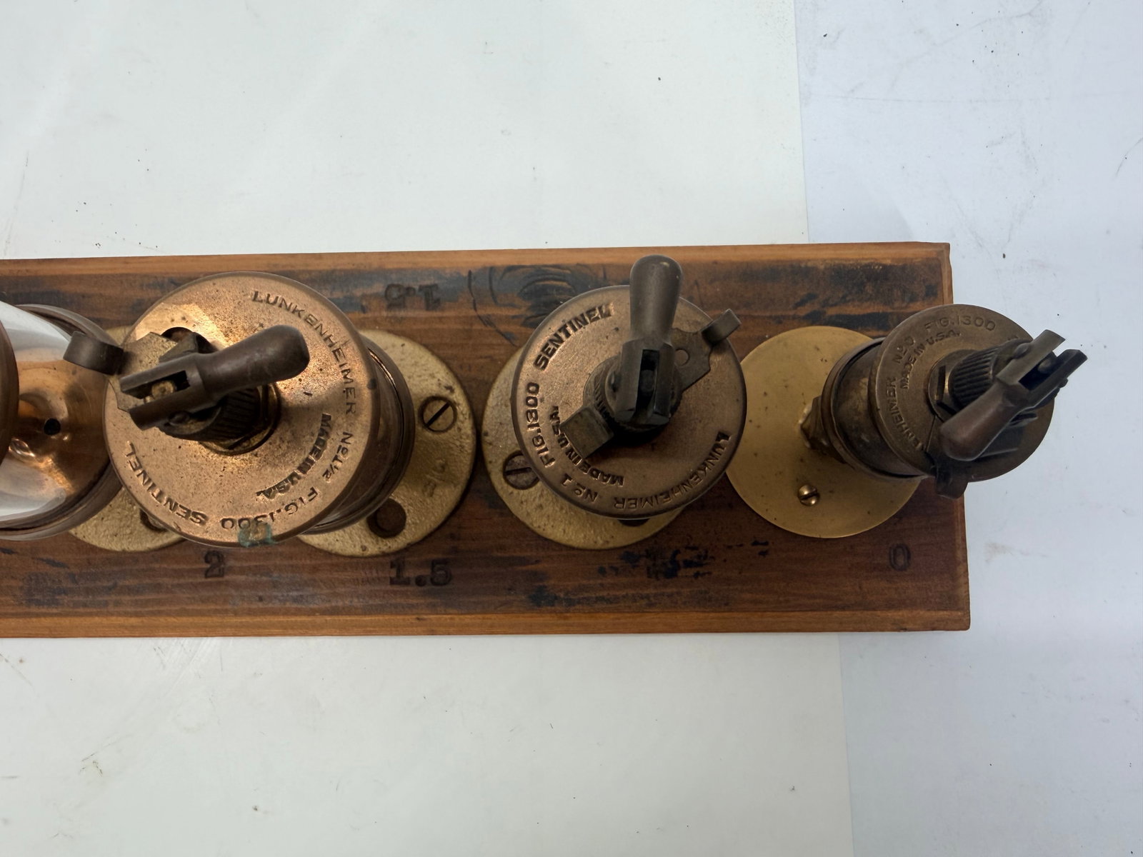 Lunkenheimer Sentinel Steam Engine Oiler Display Set - 9