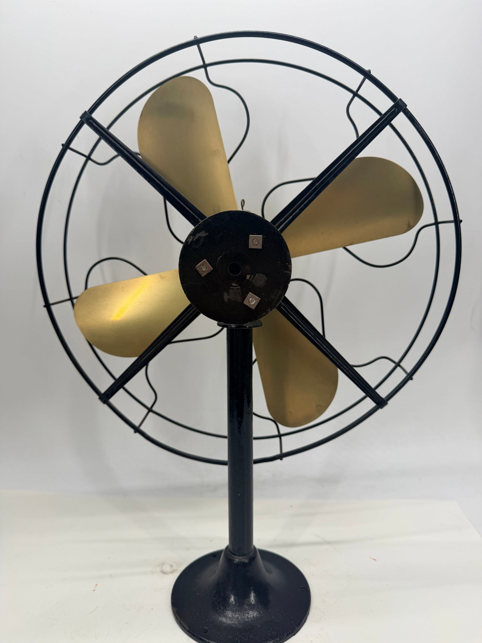Brass Blade Table/Floor Fan - 5