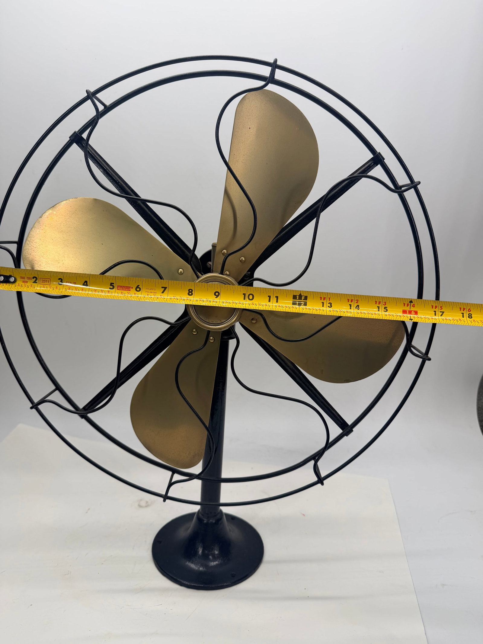 Brass Blade Table/Floor Fan - 7
