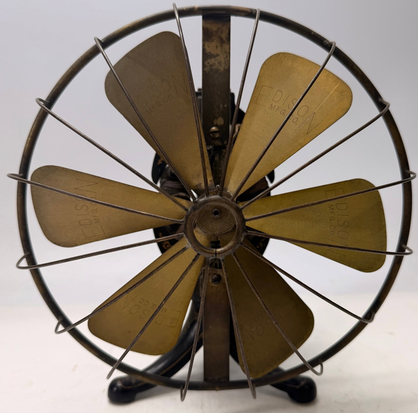 1898 Edison 6-Blade Balloon Cage Fan (1 of 9)