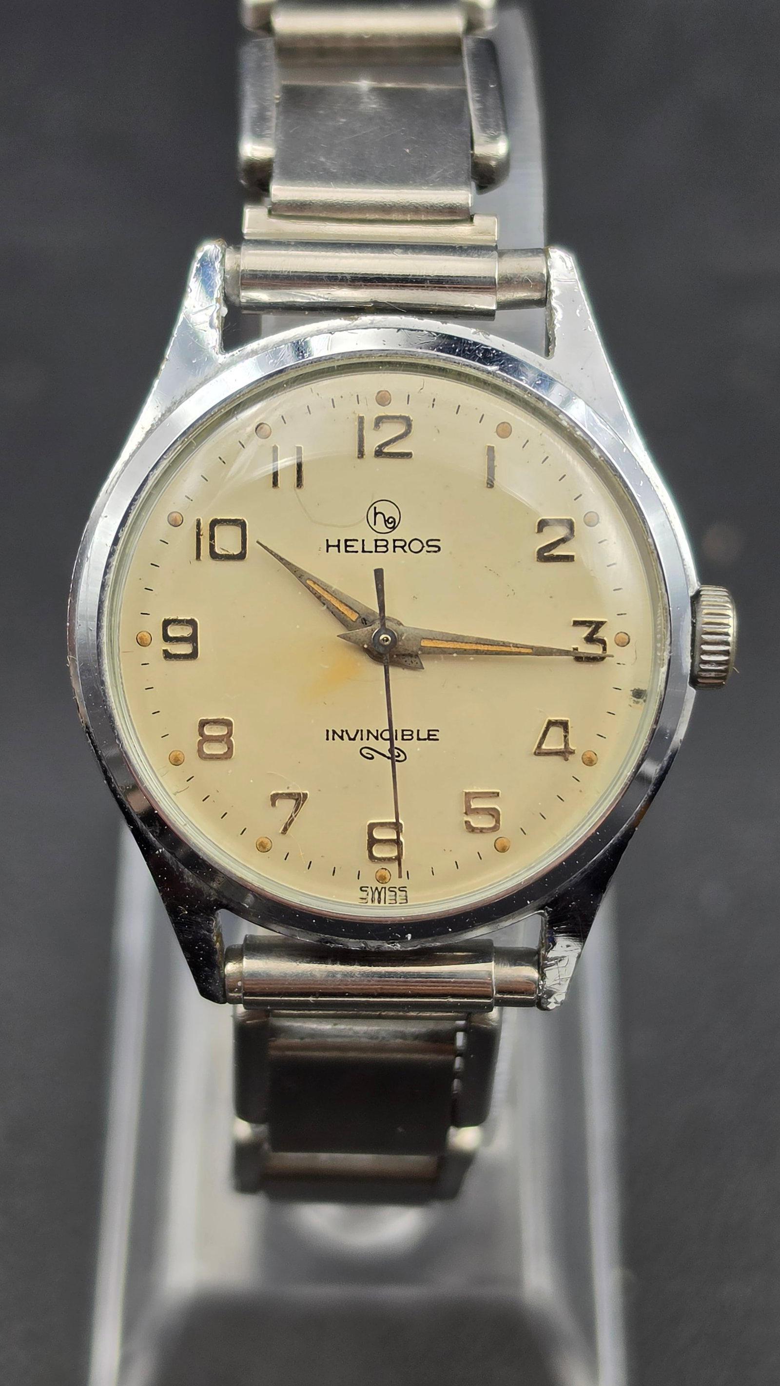 1950s Helbros Invincible 7 Jewel Manual-Wind Watch, Cal. A. Schild 1650 (1 of 11)