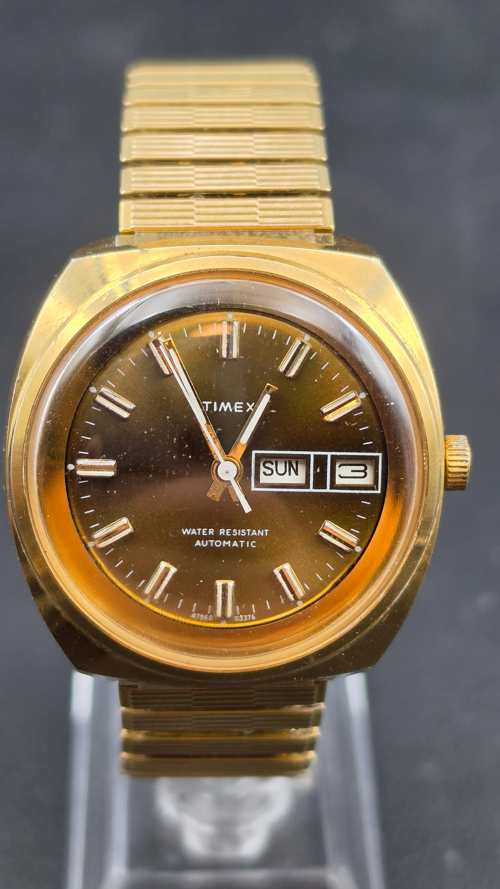 1976 Timex Viscount Automatic Day-Date Watch, Ref. 47960-03376 (1 of 9)
