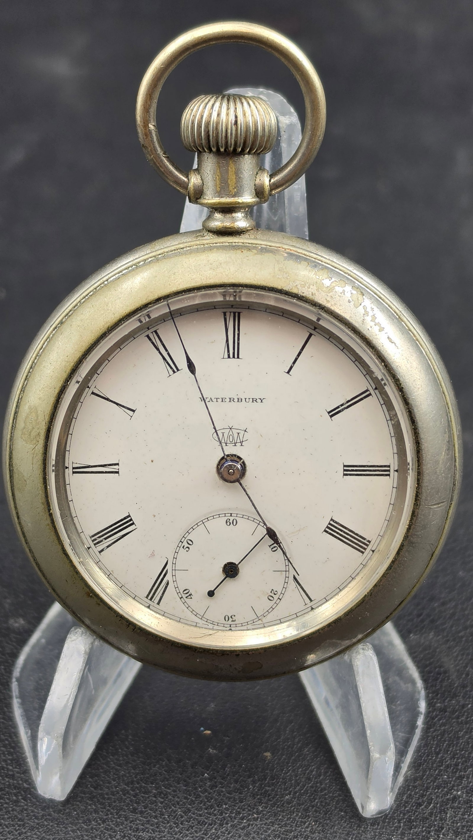 Antique Waterbury Watch Co. "Series J" Pocket Watch, Duplex Escapement, c.1888-1895 (1 of 8)