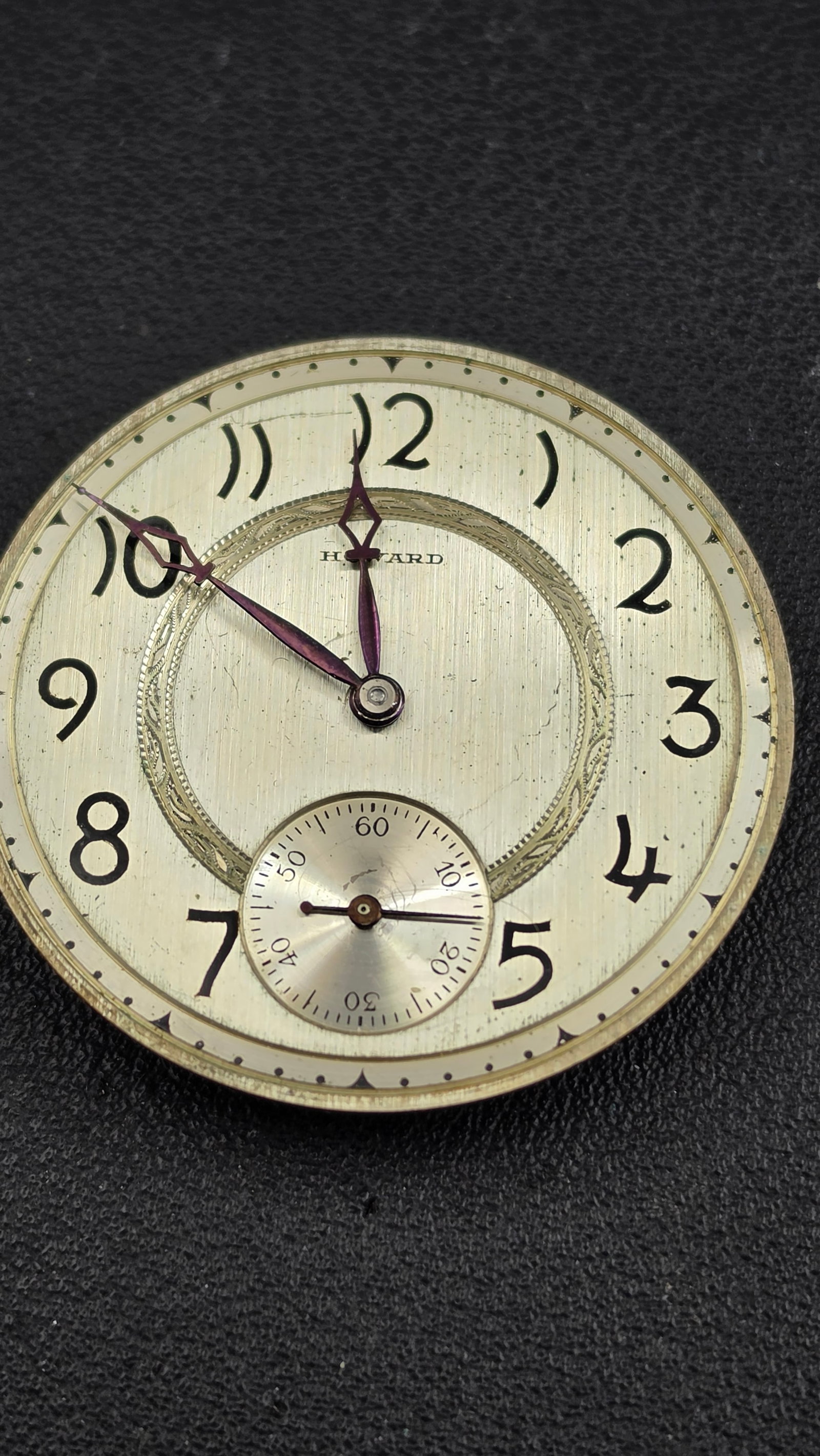 1918 E. Howard Watch Co. Series 7 12s 17j Pocket Watch Movement #1335015, Running (1 of 5)