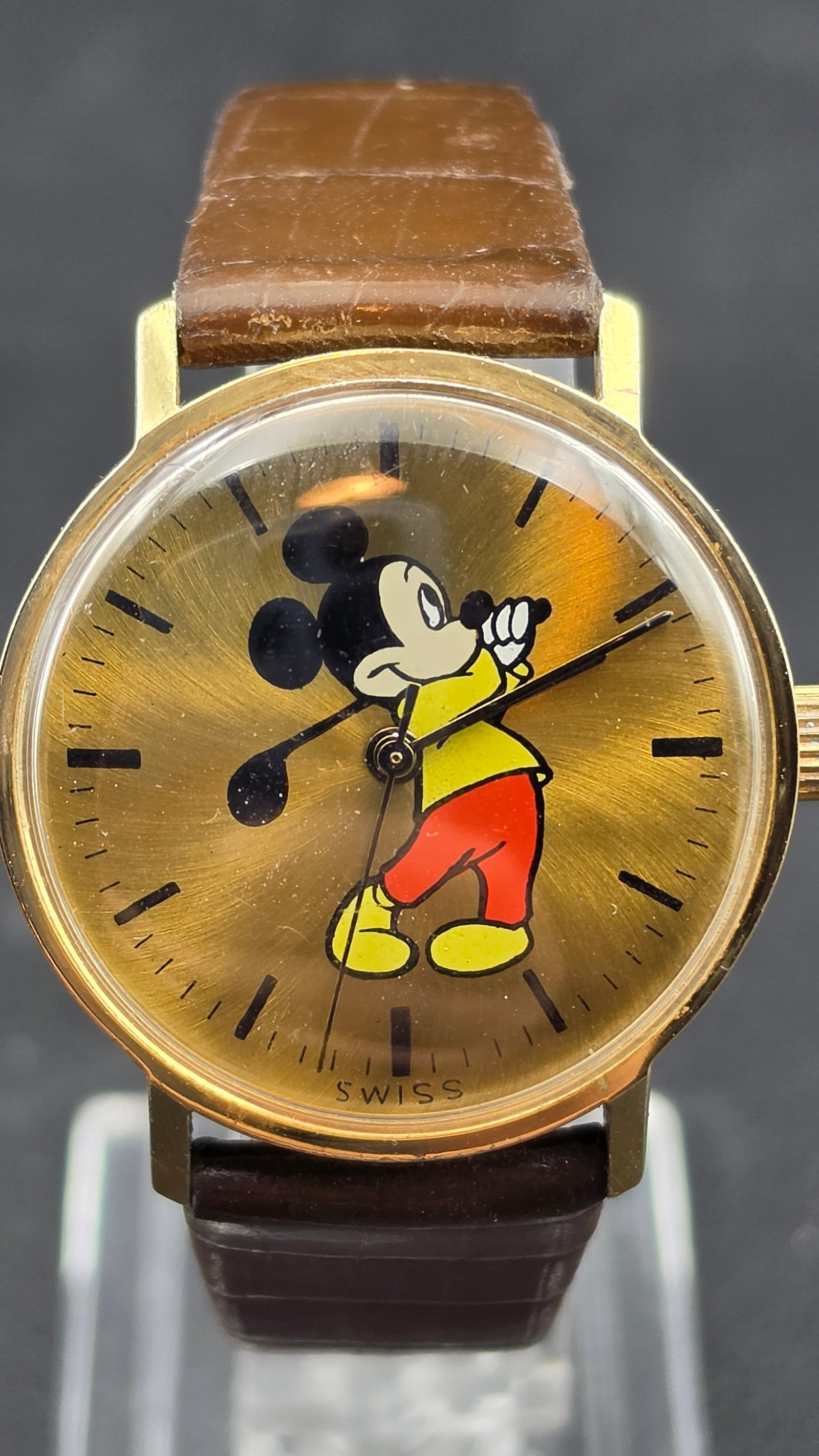 Rare 1977 Walt Disney World National Team Championship Golf Classic Mickey Mouse Commemorative Wrist (1 of 9)