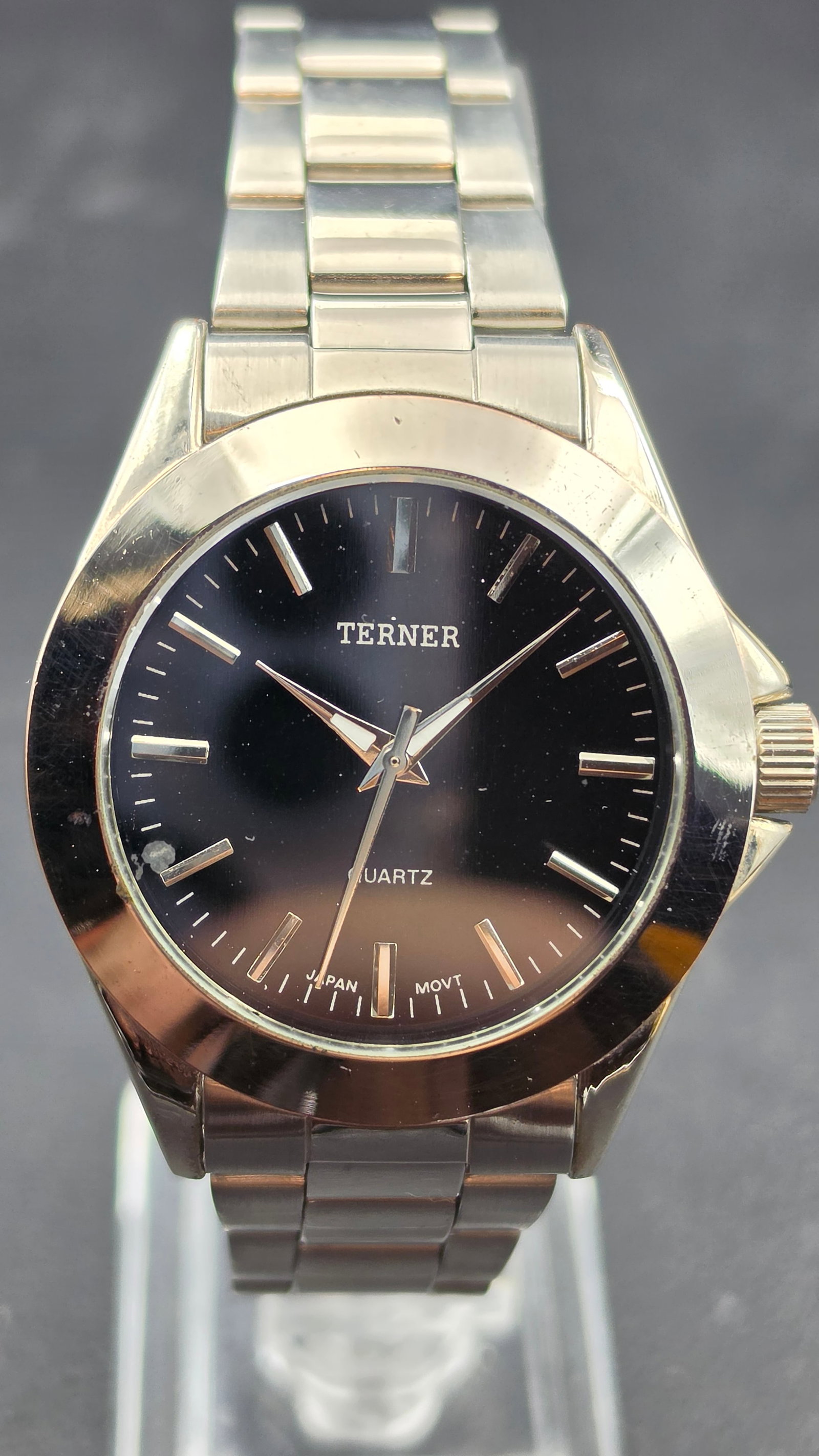 Terner Bijoux Terner Quartz Watch K-13400 Jean Marc 3 Piece Gift Set with Money Clip and Keychain