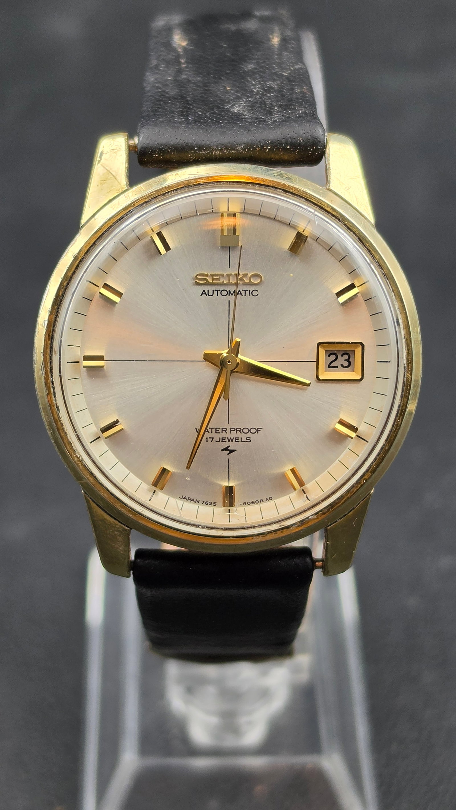 1968 Seiko Sportsmatic, Ref. 7625-8043, Automatic, 17 Jewels, Gold Plated Case