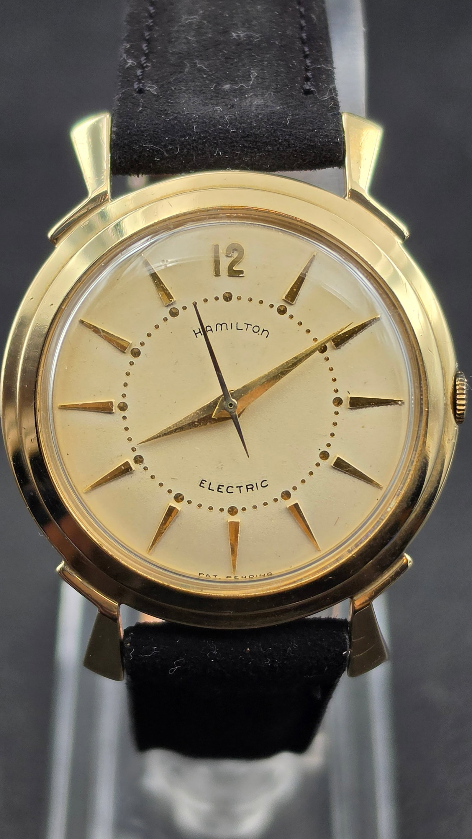 1957 Hamilton Electric Titan 10K Gold Filled Cal 500 Mens Watch S953806