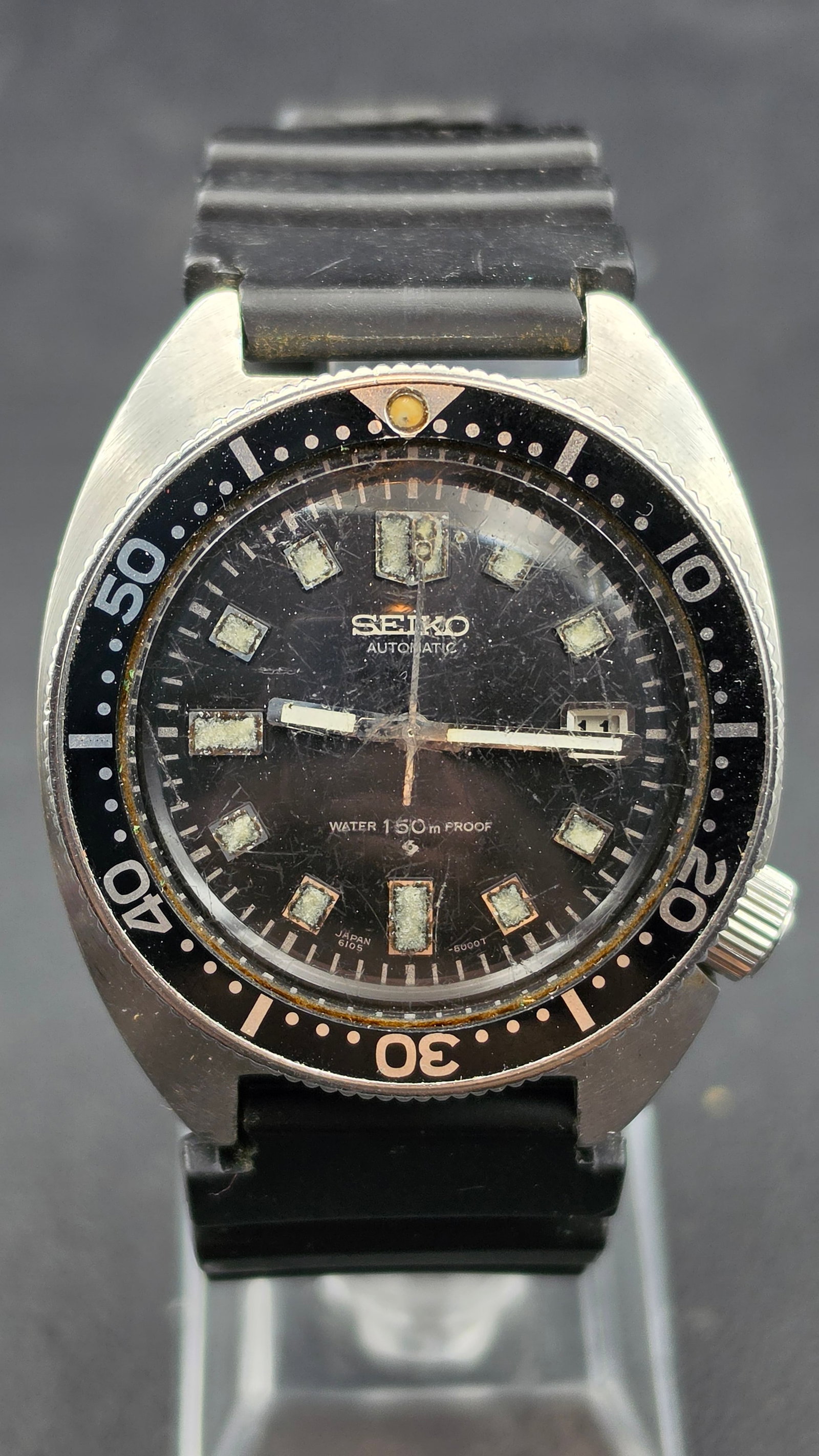 Seiko 6105-8000 "Slim Willard" Automatic Diver Watch, Running Well, 1969 (1 of 10)