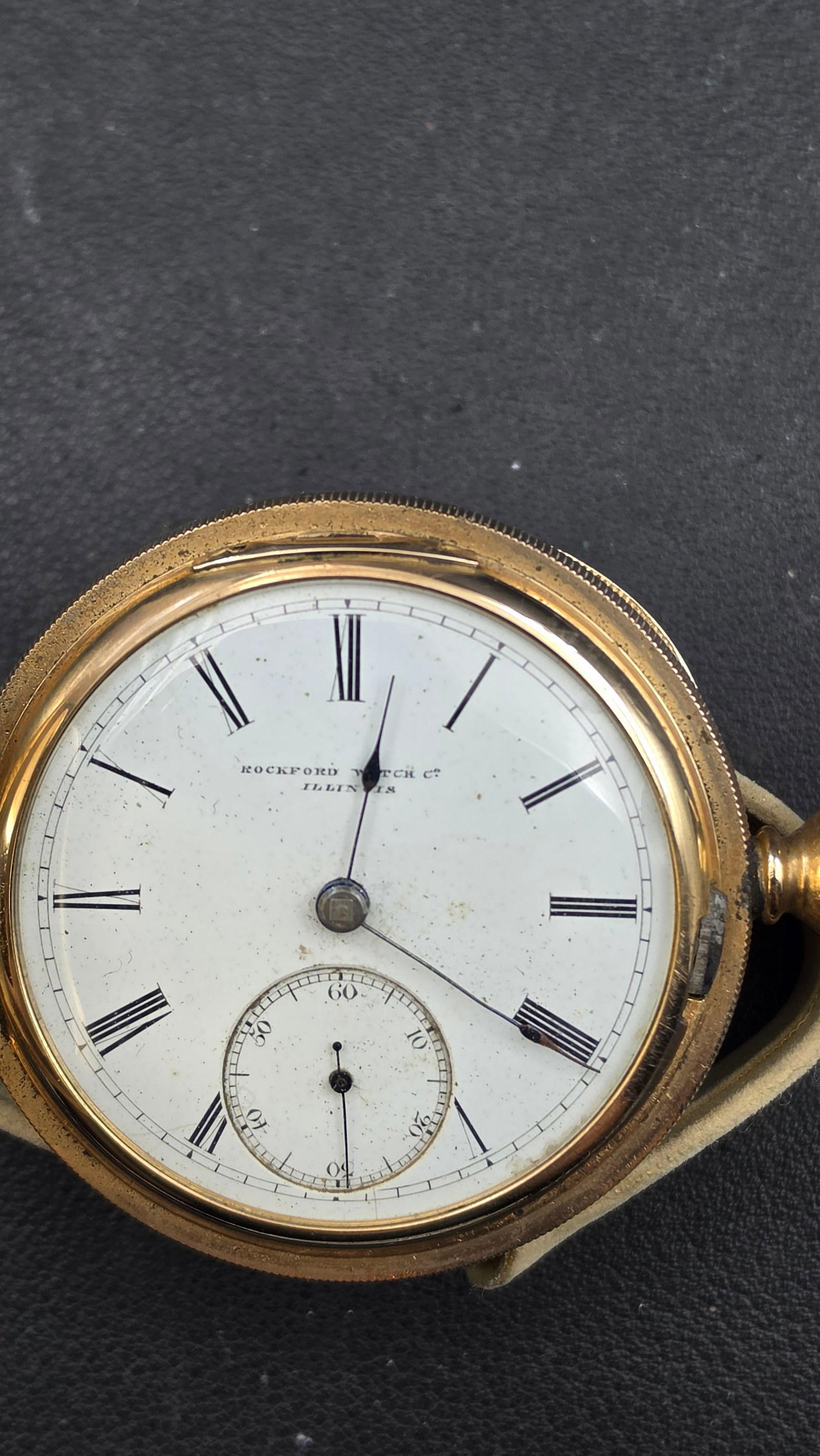 Antique 1872 Illinois Watch Co "Stuart" Key Wind Hunter Case Pocket Watch, Running (1 of 8)