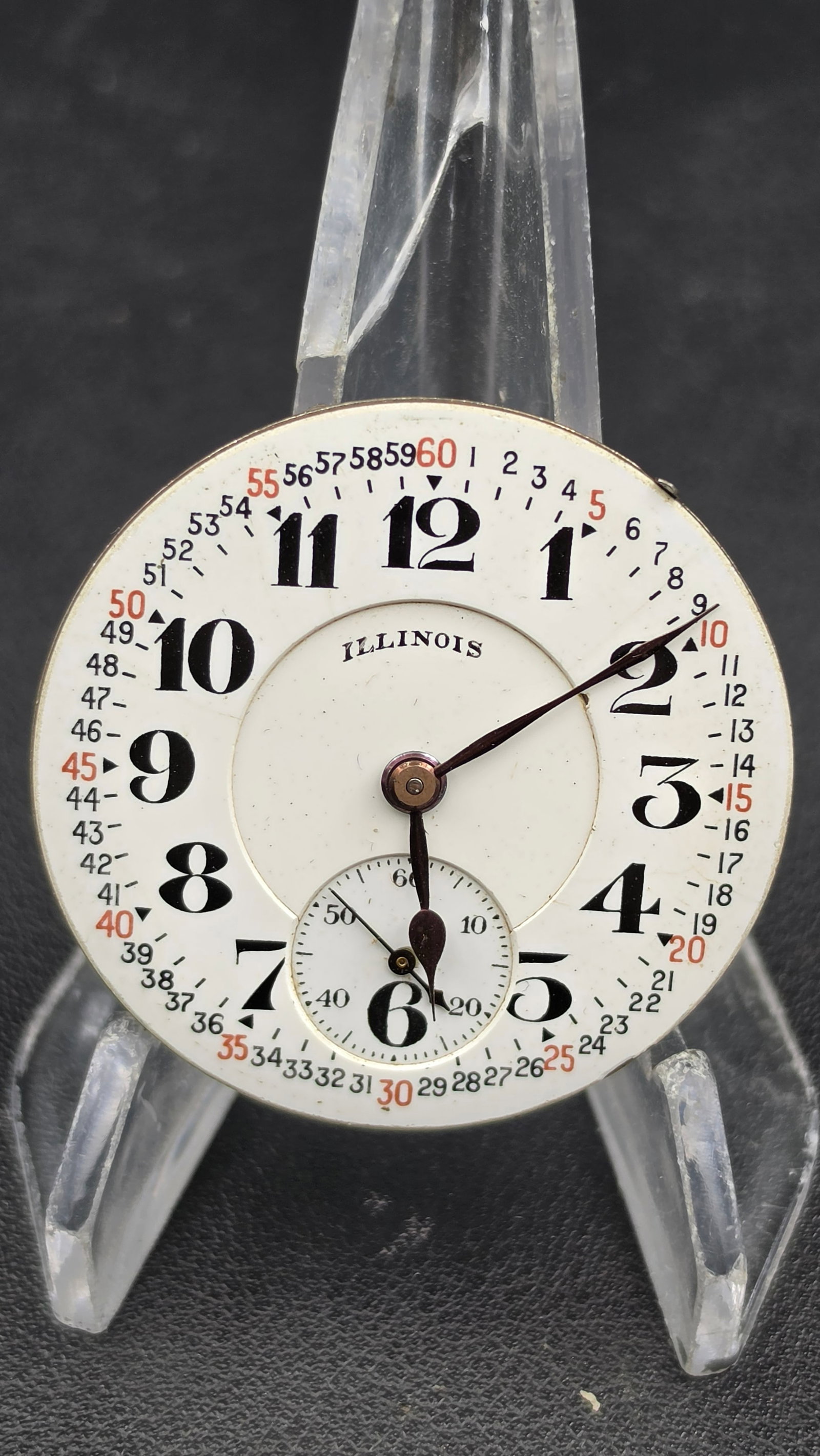 Illinois Bunn Special Railroad Watch Movement, Montgomery Dial, 21 Jewels, 16s, 1921 (1 of 6)