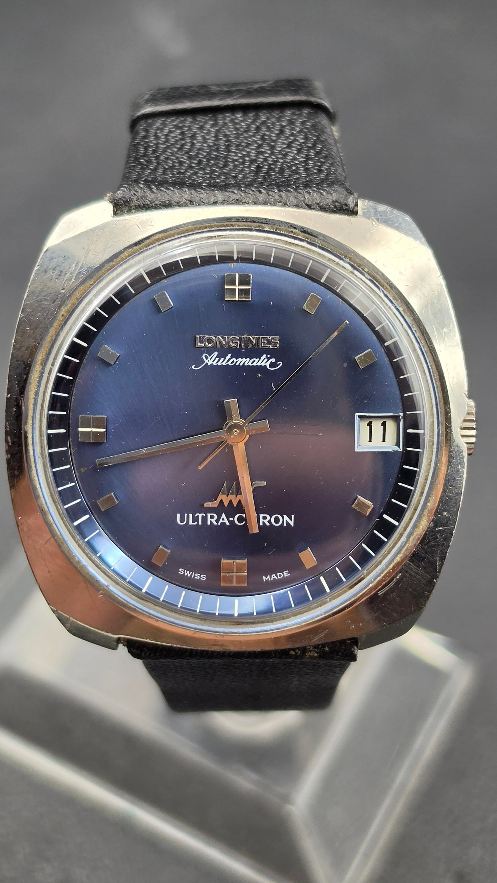 Vintage 1970s Longines Ultra-Chron Hi-Beat Automatic Cal 431 17 Jewel Blue Dial Running Accurate (1 of 13)
