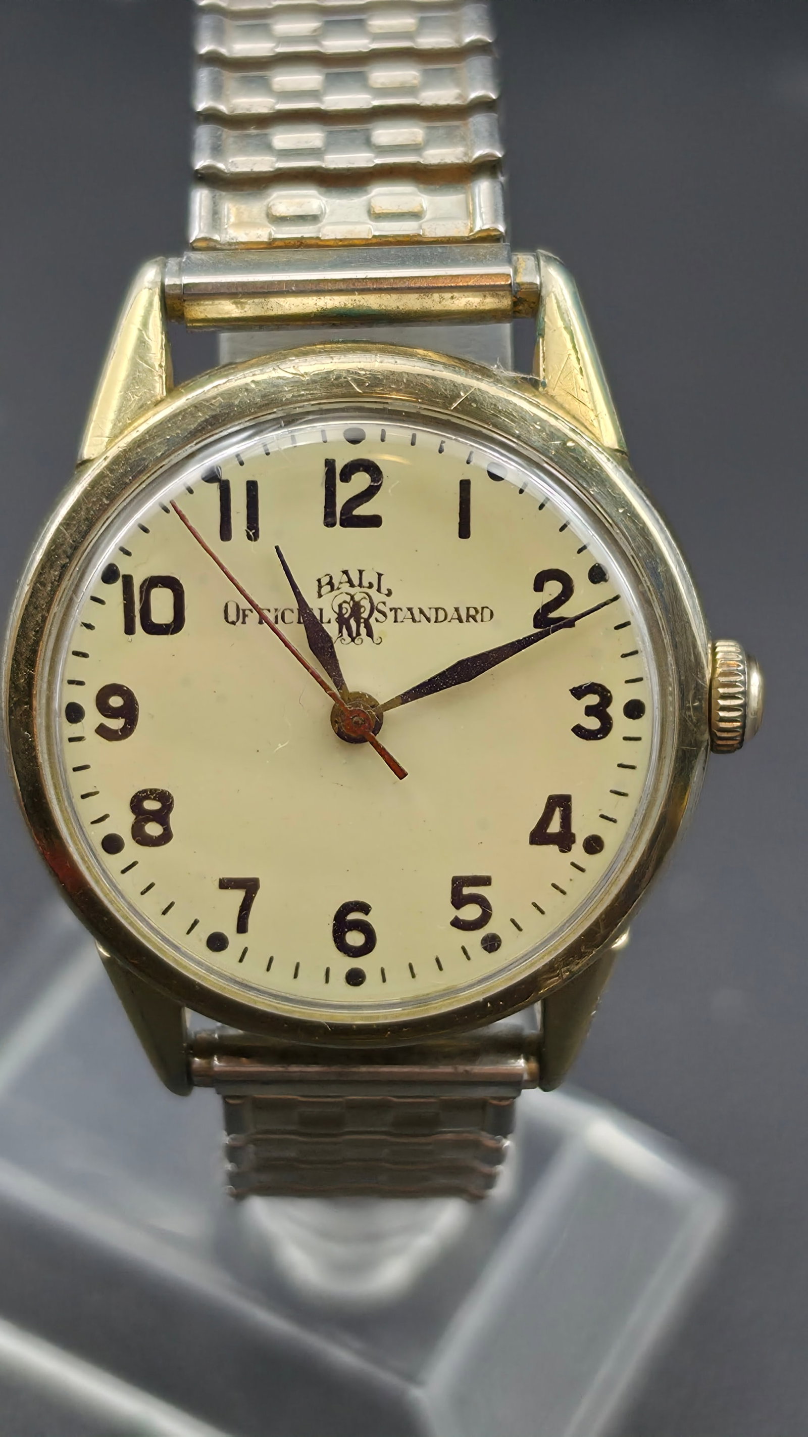 Vintage 1960s Ball Official RR Standard Model 1604B 21 Jewel Railroad Watch Running (1 of 11)