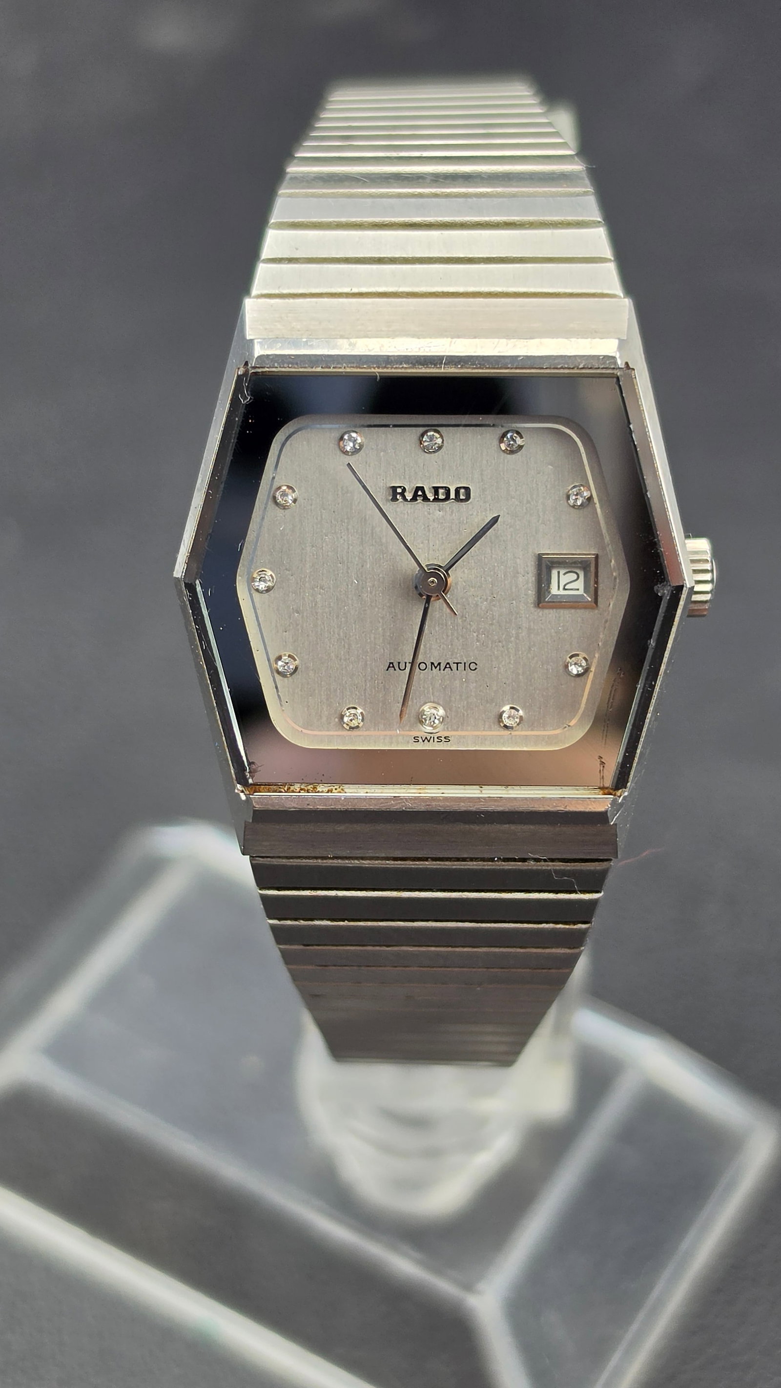 Vintage Rado Automatic Diamond Dial Watch Ref. 561.3112.4 Stainless Steel (1 of 11)