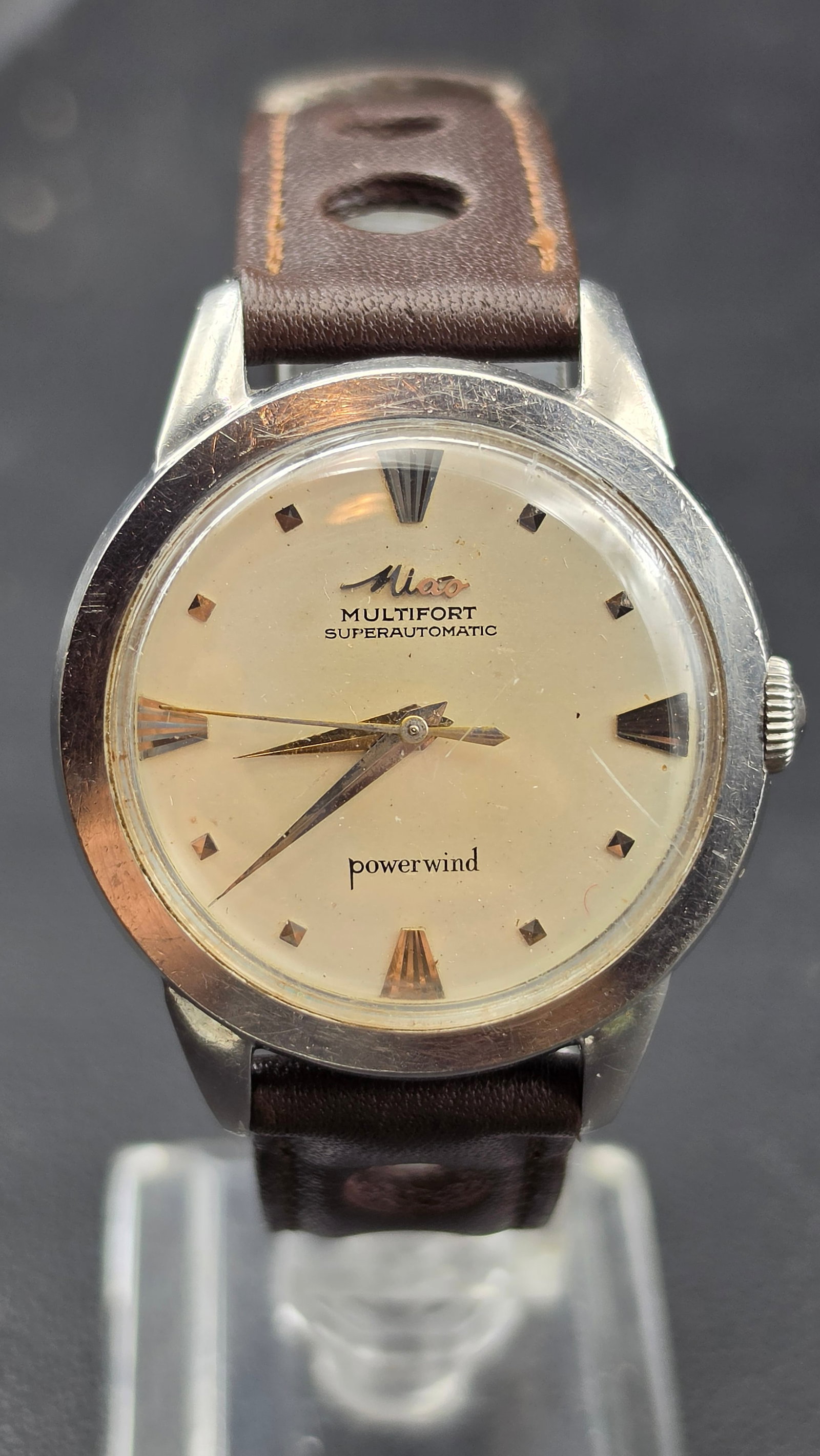 Mido Multifort Superautomatic Powerwind Cal 917P 17 Jewel Automatic Watch 1950s Running (1 of 12)