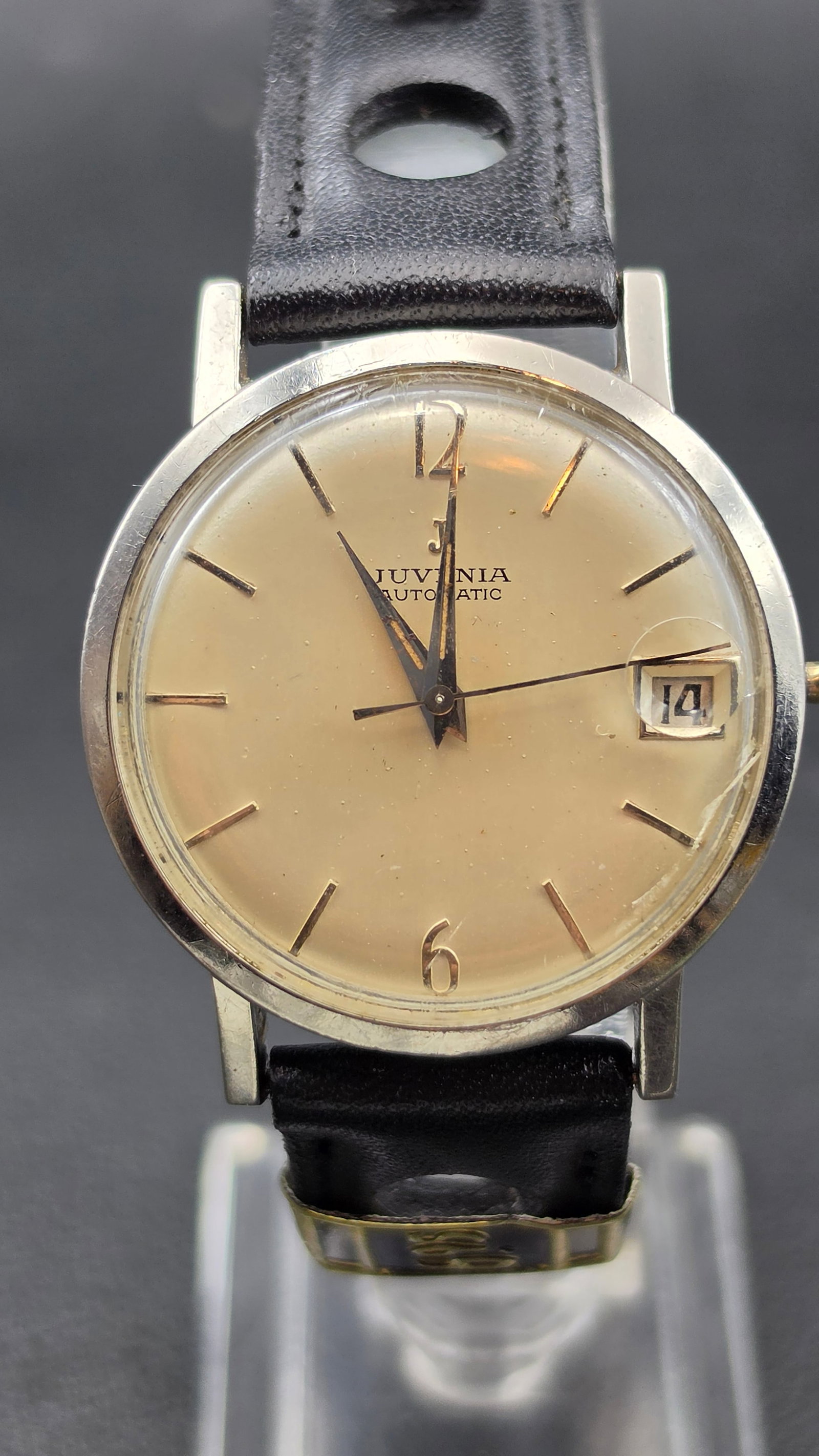 Juvenia Automatic Cal 644 21 Jewel Date Watch 1960s Running (1 of 12)
