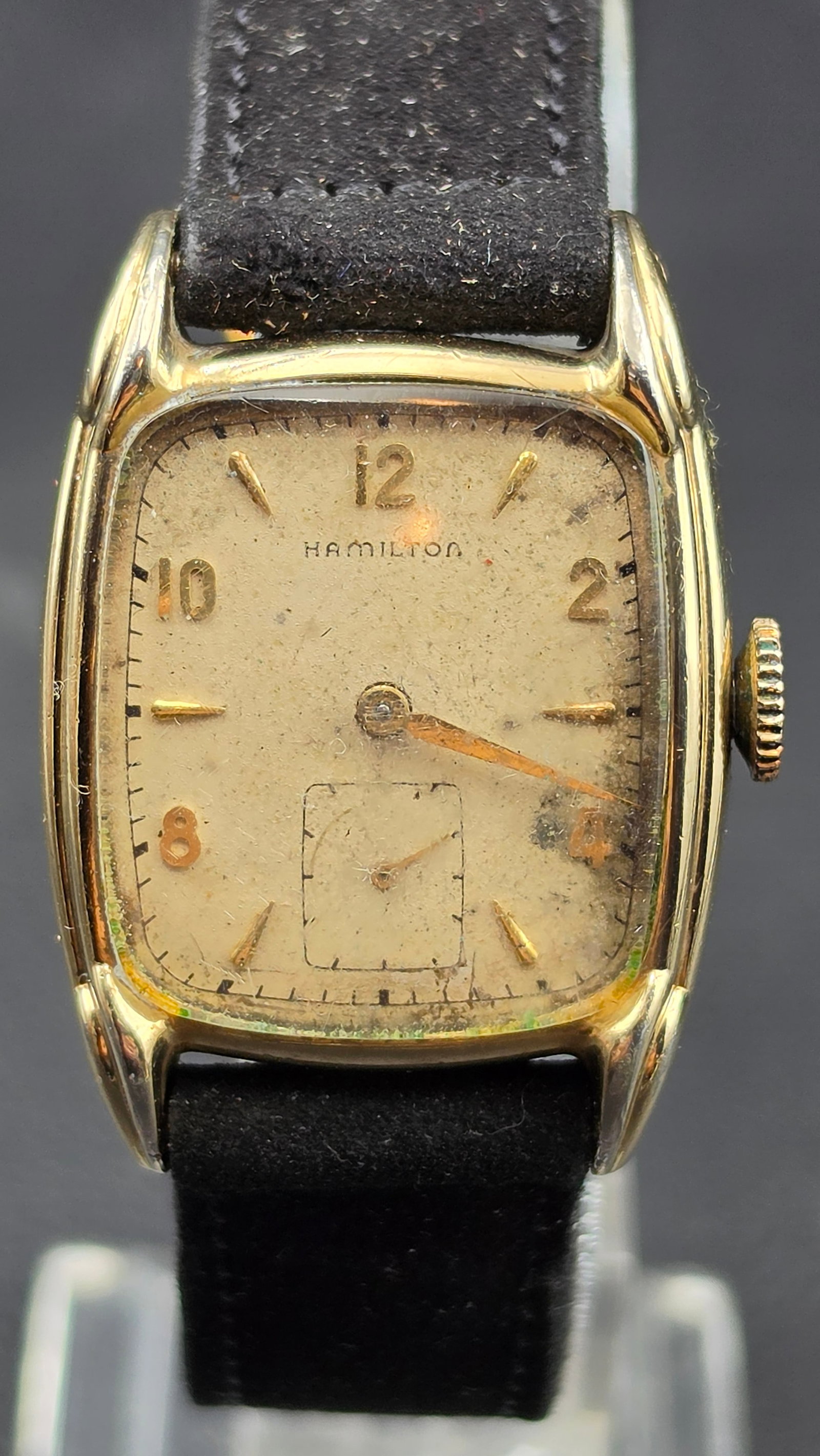 Hamilton Darrell 10K Gold Filled Cal 747 17 Jewel Watch 25mm 1950s Running (1 of 11)
