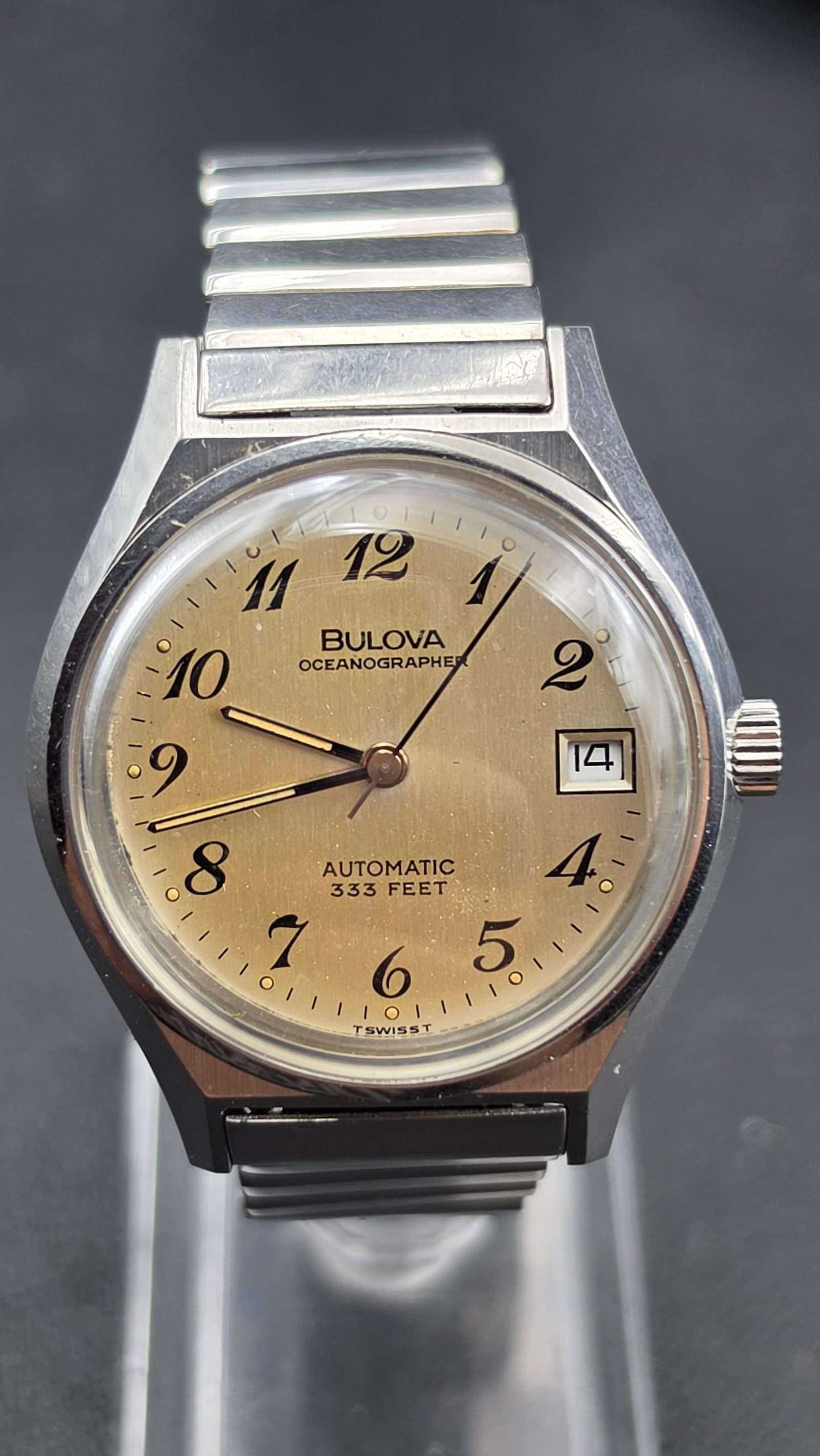 Bulova Oceanographer Automatic Cal 1132.10 17 Jewel Watch 36mm 1979 Running (1 of 13)