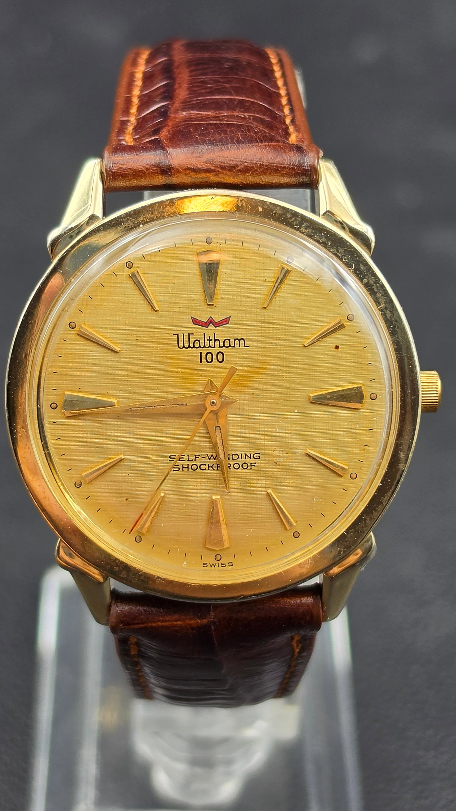 Vintage Waltham 100 Self-Winding 10K GF Automatic Men's Watch, Swiss Made (1 of 11)