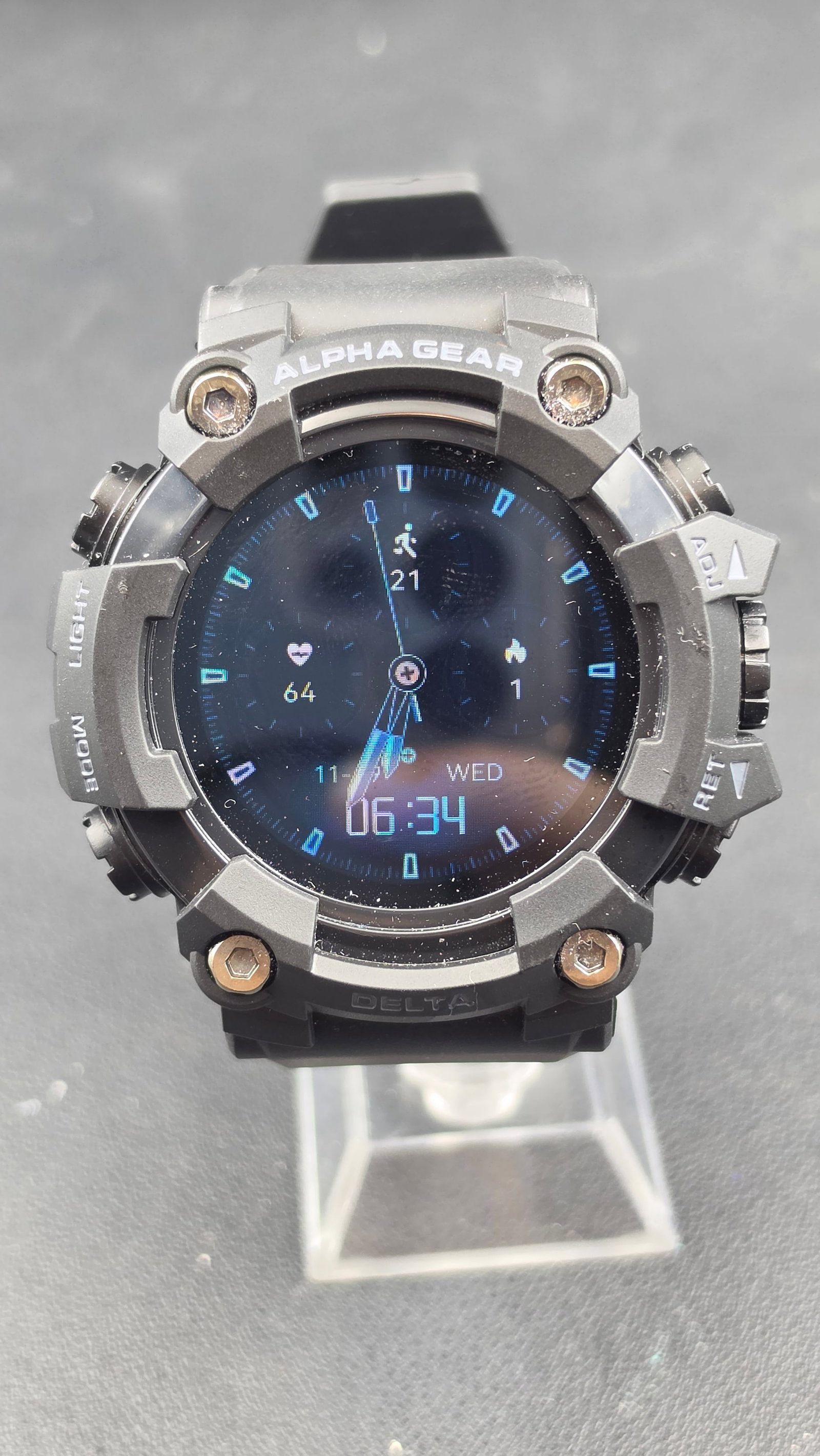 Alpha Gear Delta Smart Watch with Heart Rate Monitor New in Box Complete Set (1 of 11)