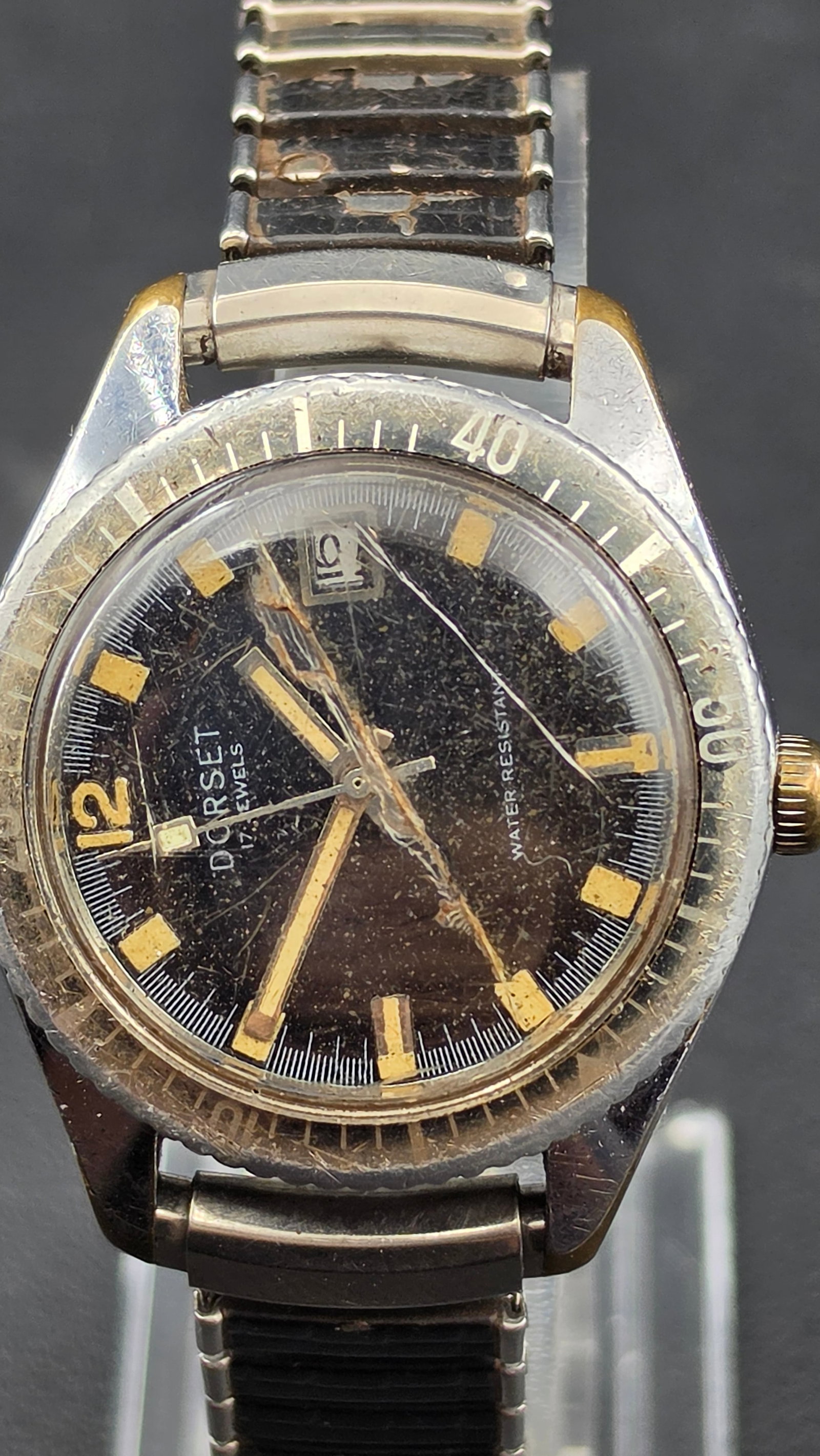 Vintage Dorset Montgomery Ward Skin Diver Watch 17 Jewel 1960s (1 of 12)
