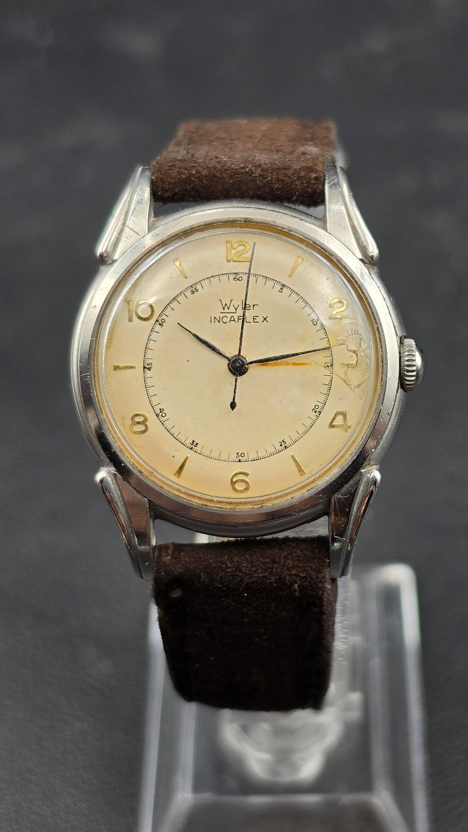 Vintage Wyler Incaflex 17 Jewel Watch, Staybrite Steel Case (1 of 11)