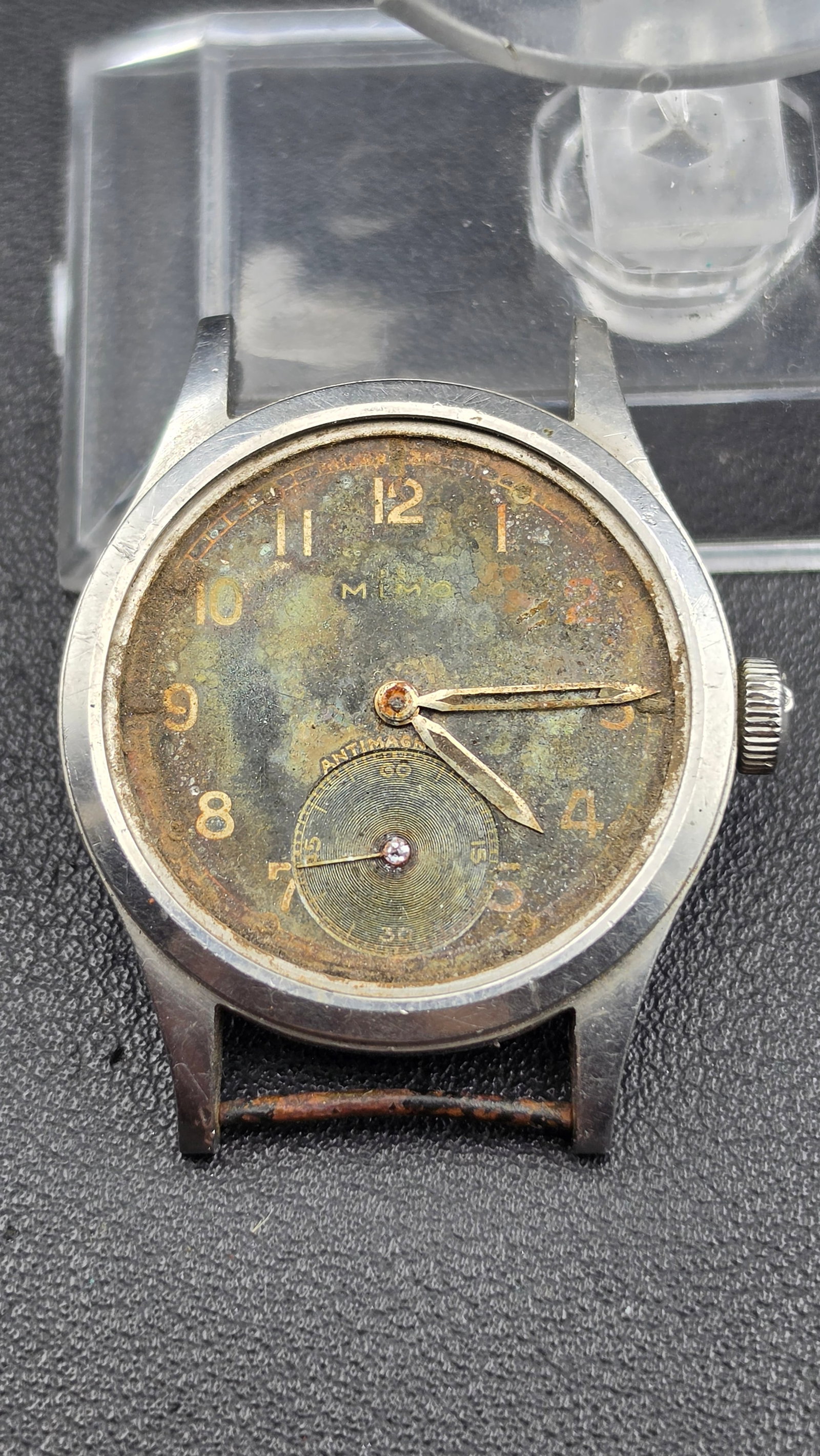 Vintage 1940s MIMO Antimagnetic Wristwatch AS 1130 Wehrmacht Army Caliber (1 of 8)