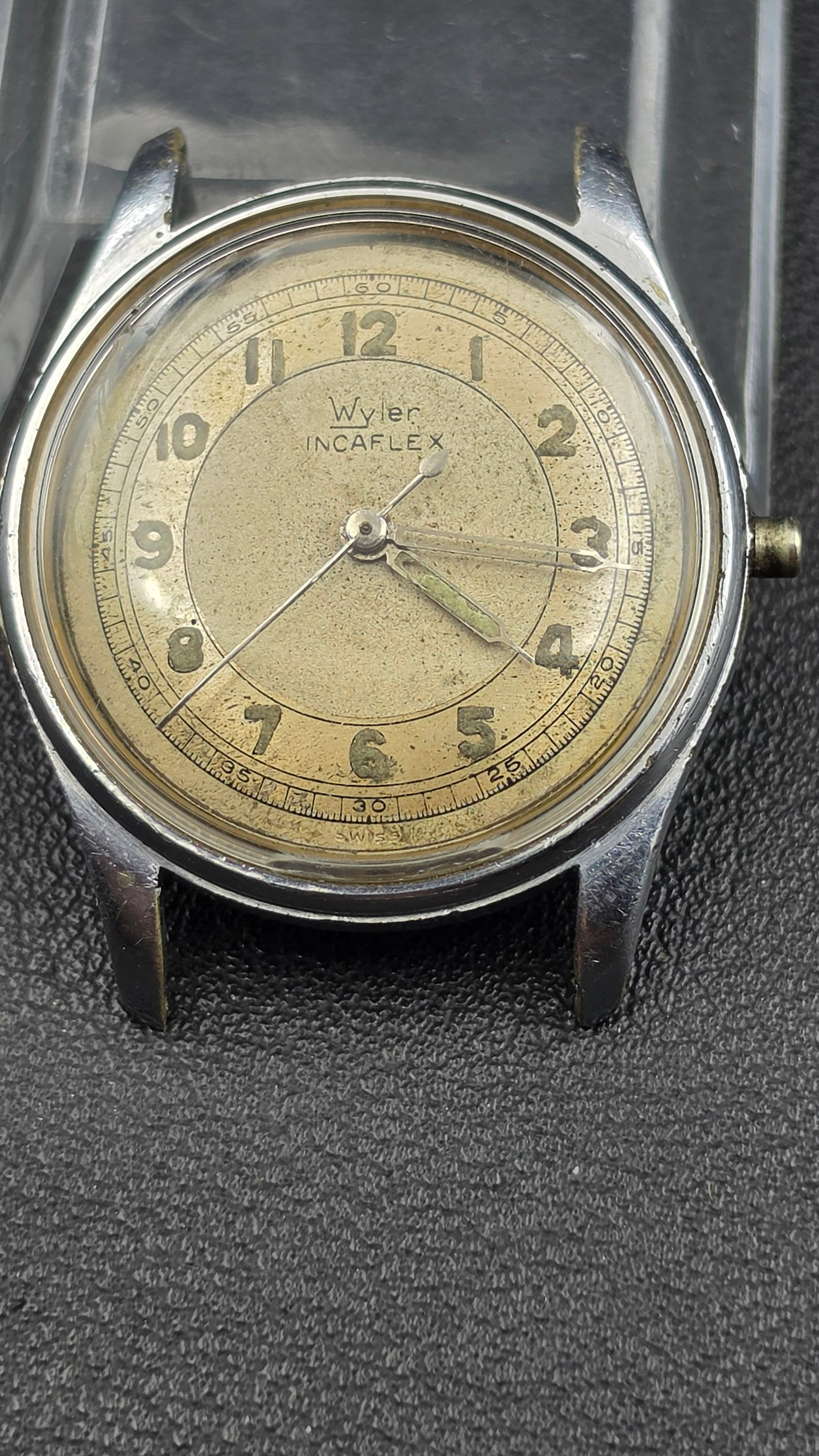 Vintage Wyler Incaflex Swiss Mechanical Watch, Cream Dial (1 of 6)