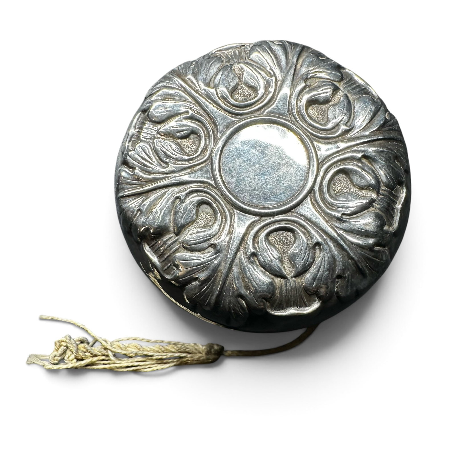 68g Art Nouveau L.S.M. Sterling Silver Cover Steel Body Yo-Yo (1 of 7)