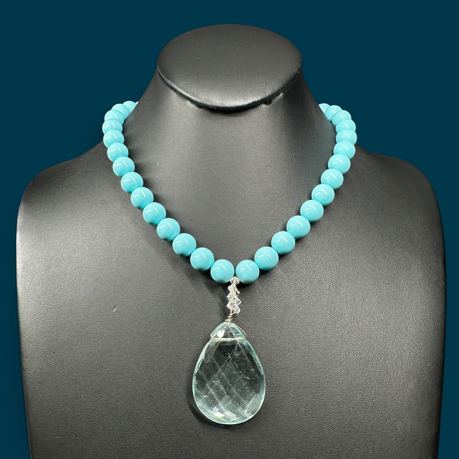 18"/79g CODI Sterling Silver Turquoise Tone Beaded Necklace: 18"/79g Sterling Silver Turquoise Tone Beaded Necklace:Brand/Model: Codi Jewelry.Manufacturer Location: Not marked.Year Produced: Unknown.Specs/Description: One single-strand Southwestern style neckla