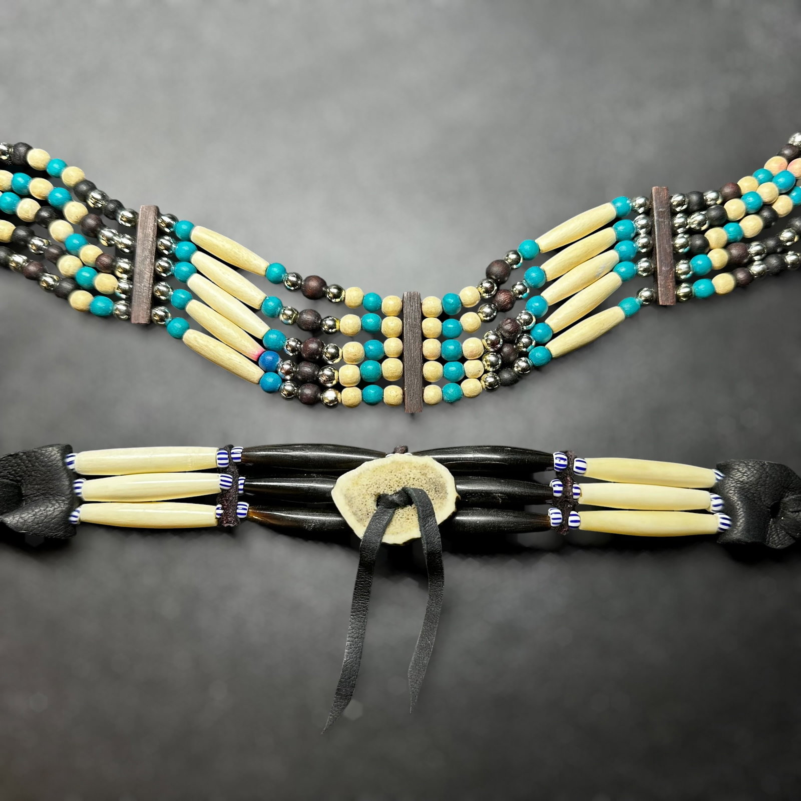 13"/15" Southwestern Traditional Style Choker Lot: 13"/15" Southwestern Traditional Style Choker Lot:Brand/Model: No hallmark. Unidentified artisan/shop.Manufacturer Location: Not marked.Year Produced: Unknown.Specs/Description: Two-piece traditional 