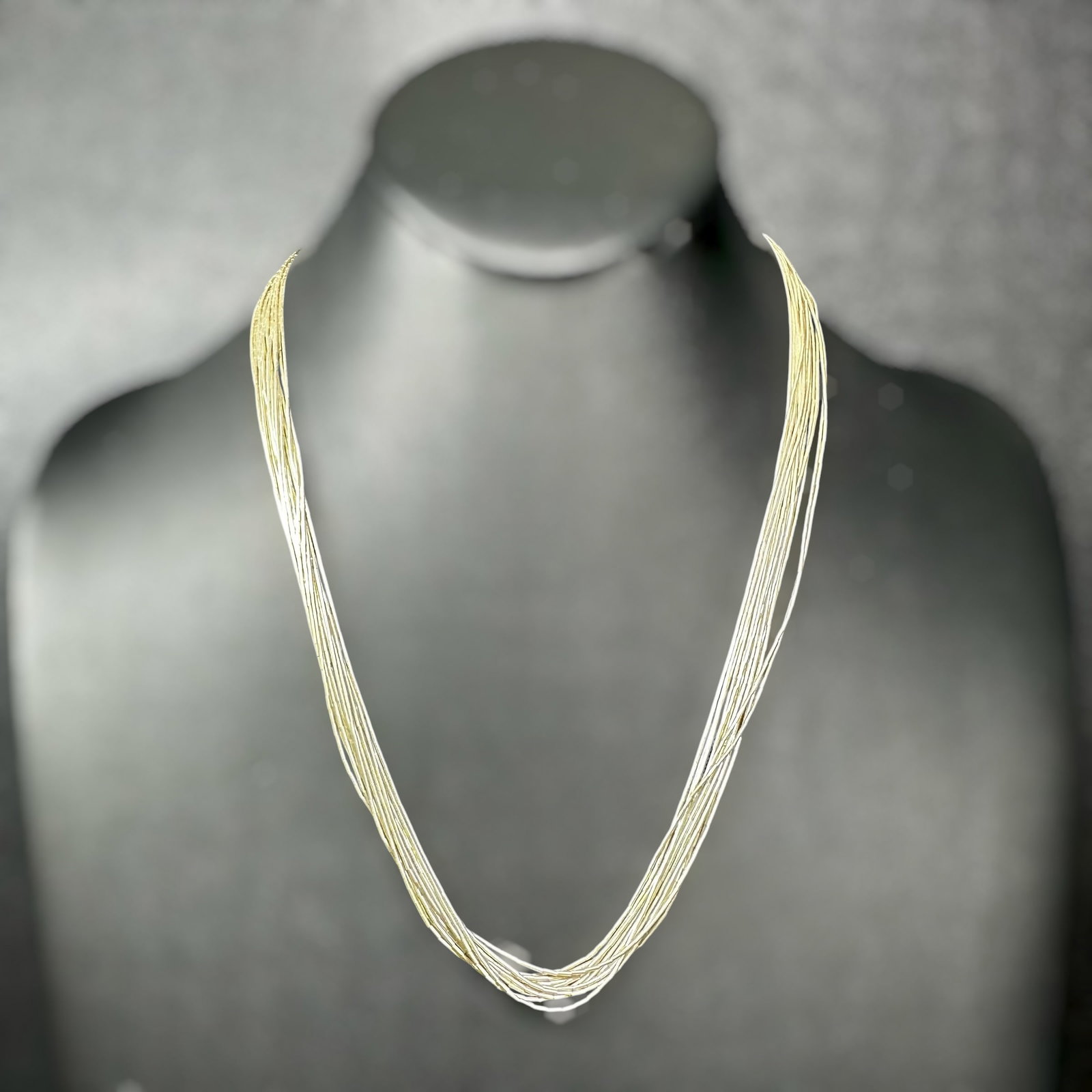 17"-19"/15g Running Bear Trading Co. Sterling Silver Liquid Silver Necklace (1 of 8)