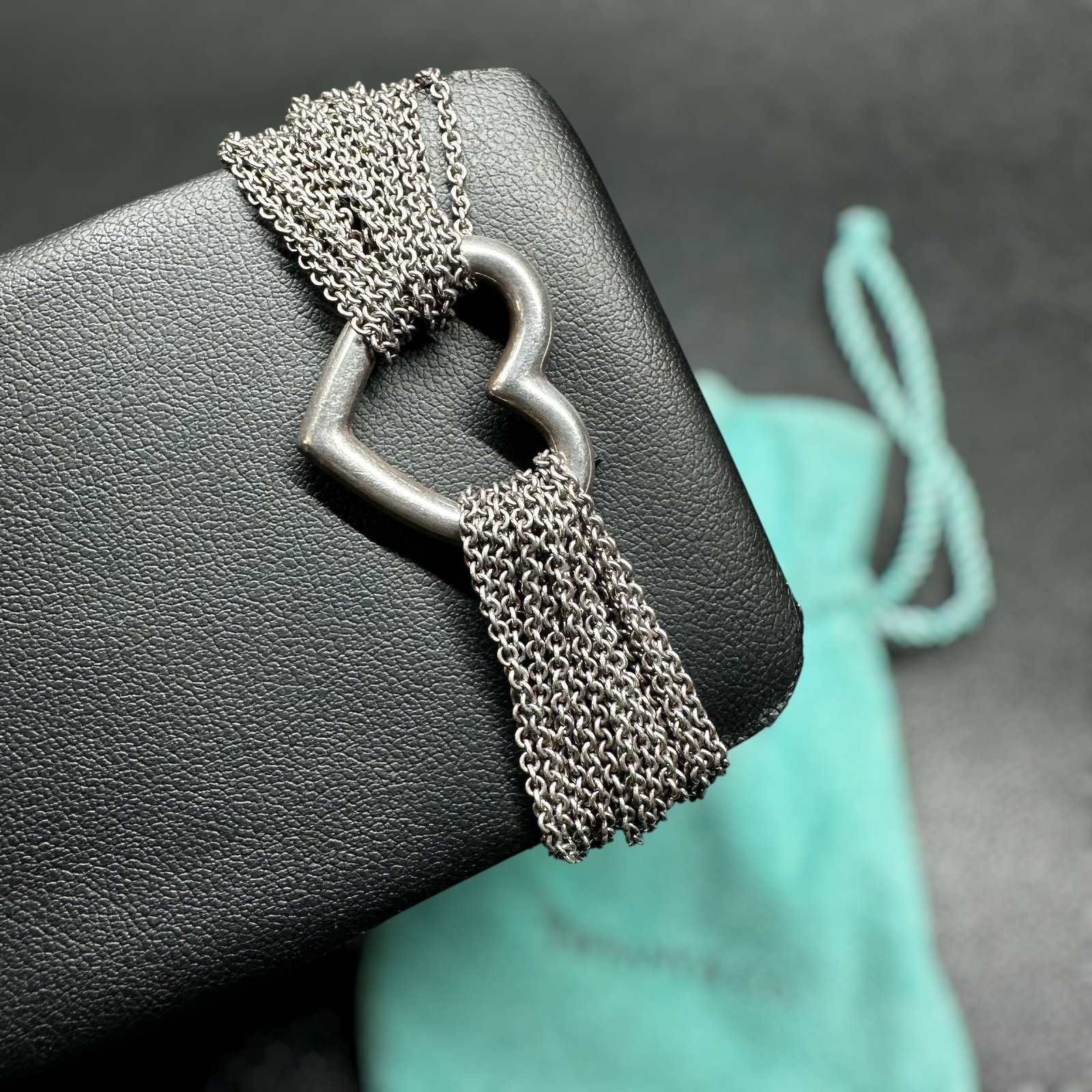 6.5"/34g Tiffany & Co. Sterling Silver Open Heart Multi-Strand Mesh Toggle Bracelet: 6.5"/34g Tiffany & Co. Sterling Silver Open Heart Multi-Strand Mesh Toggle Bracelet: Brand/Model: Tiffany & Co. Open Heart Multi-Strand Mesh Toggle Bracelet.Manufacturer Location: Tiffany & Co., New Y