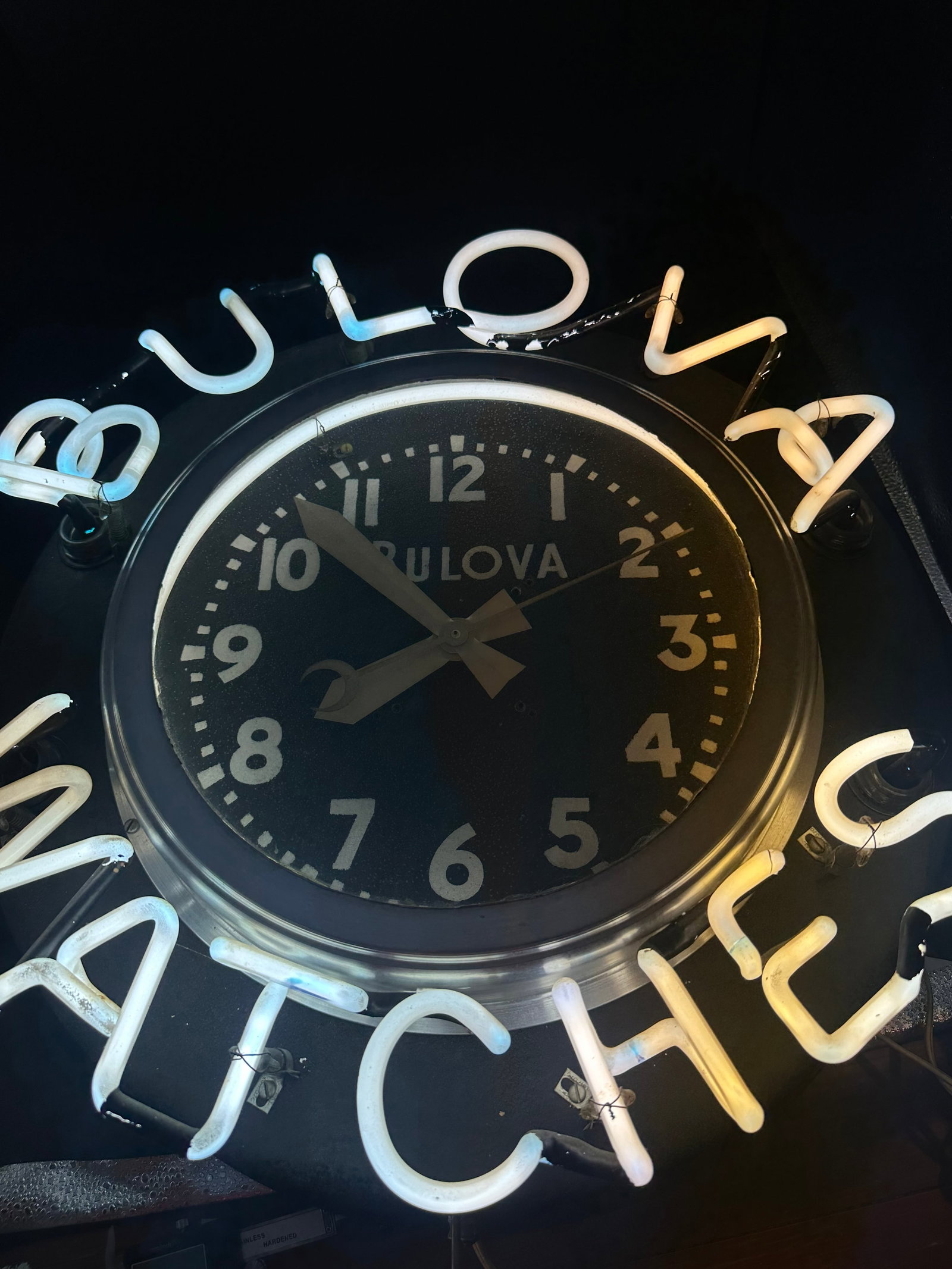 Vintage Bulova Neon Advertising Clock – Working (1 of 15)