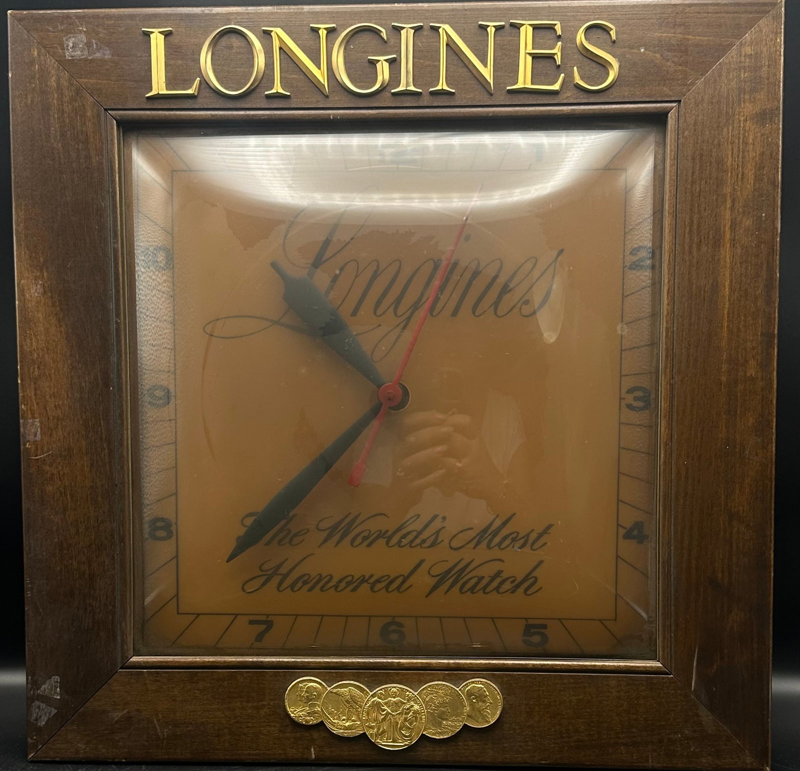 Vintage Longines “World’s Most Honored Watch” Advertising Wall Clock (1 of 13)