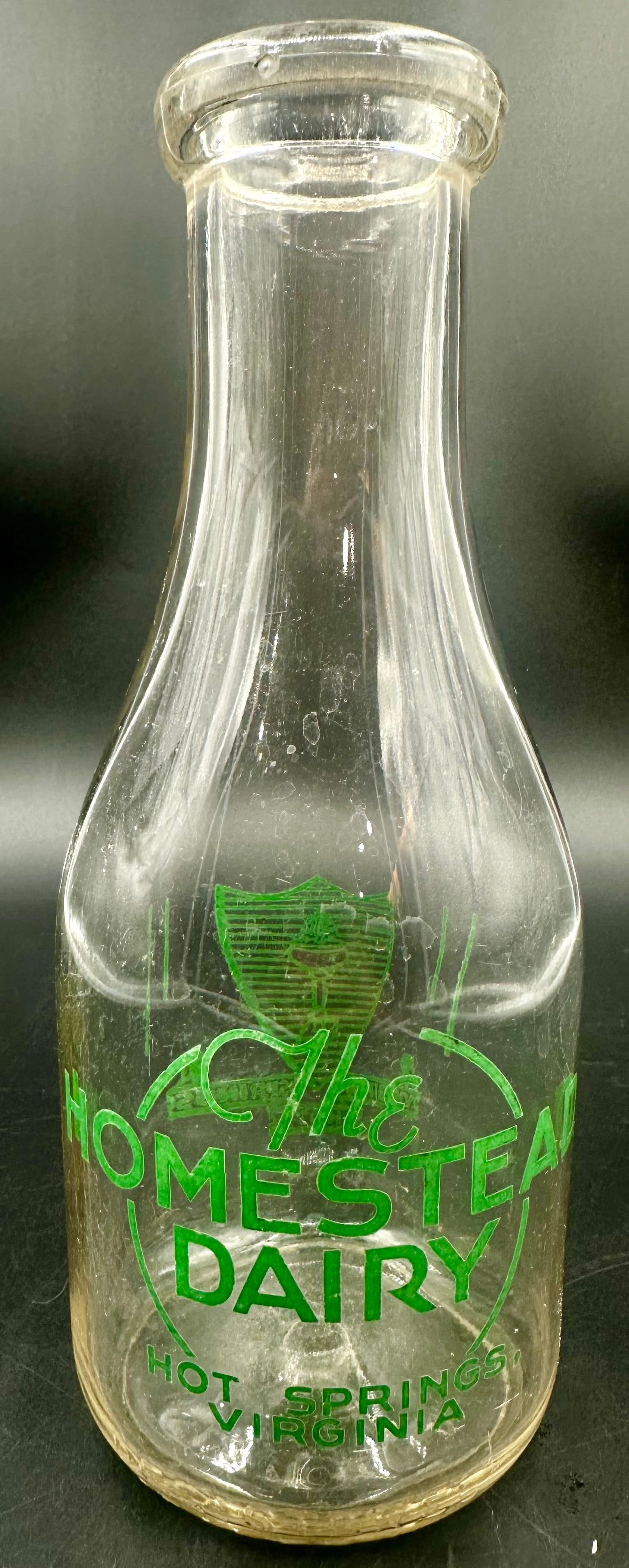 Vintage Homestead Dairy Hot Springs VA Glass Milk Bottle (1 of 10)