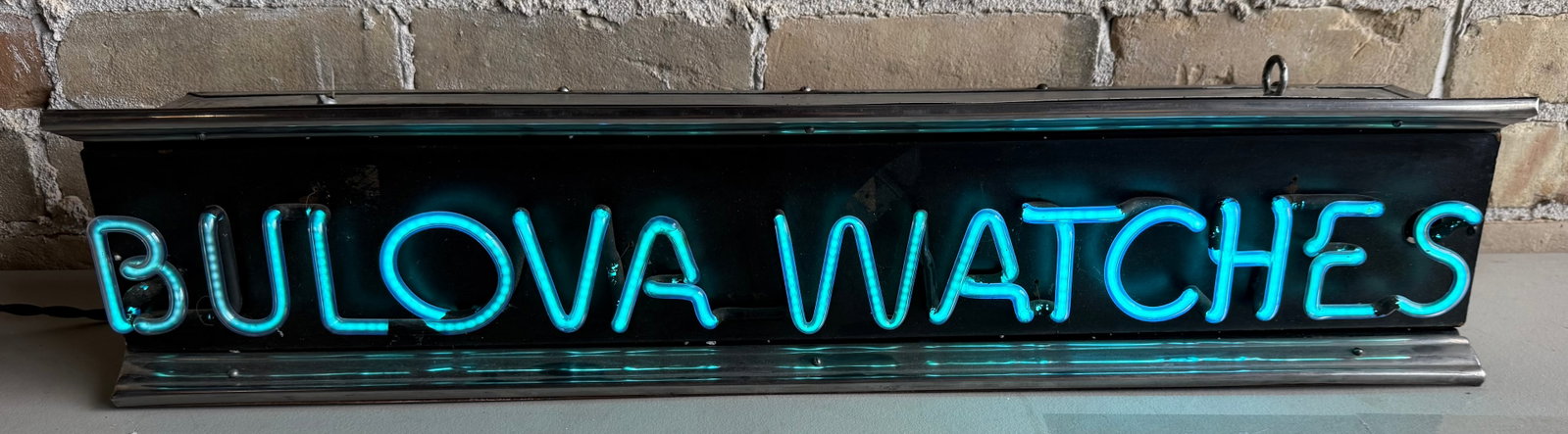 Authentic 1930’s-1940’s Vintage Bulova Watches Neon Advertising hanging sign (1 of 13)