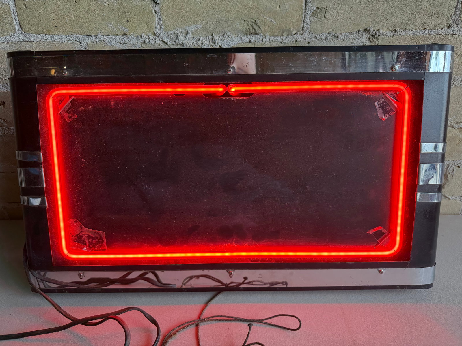 Vintage 1930s Stewart-Warner "Write-It-Urself" neon display (1 of 12)
