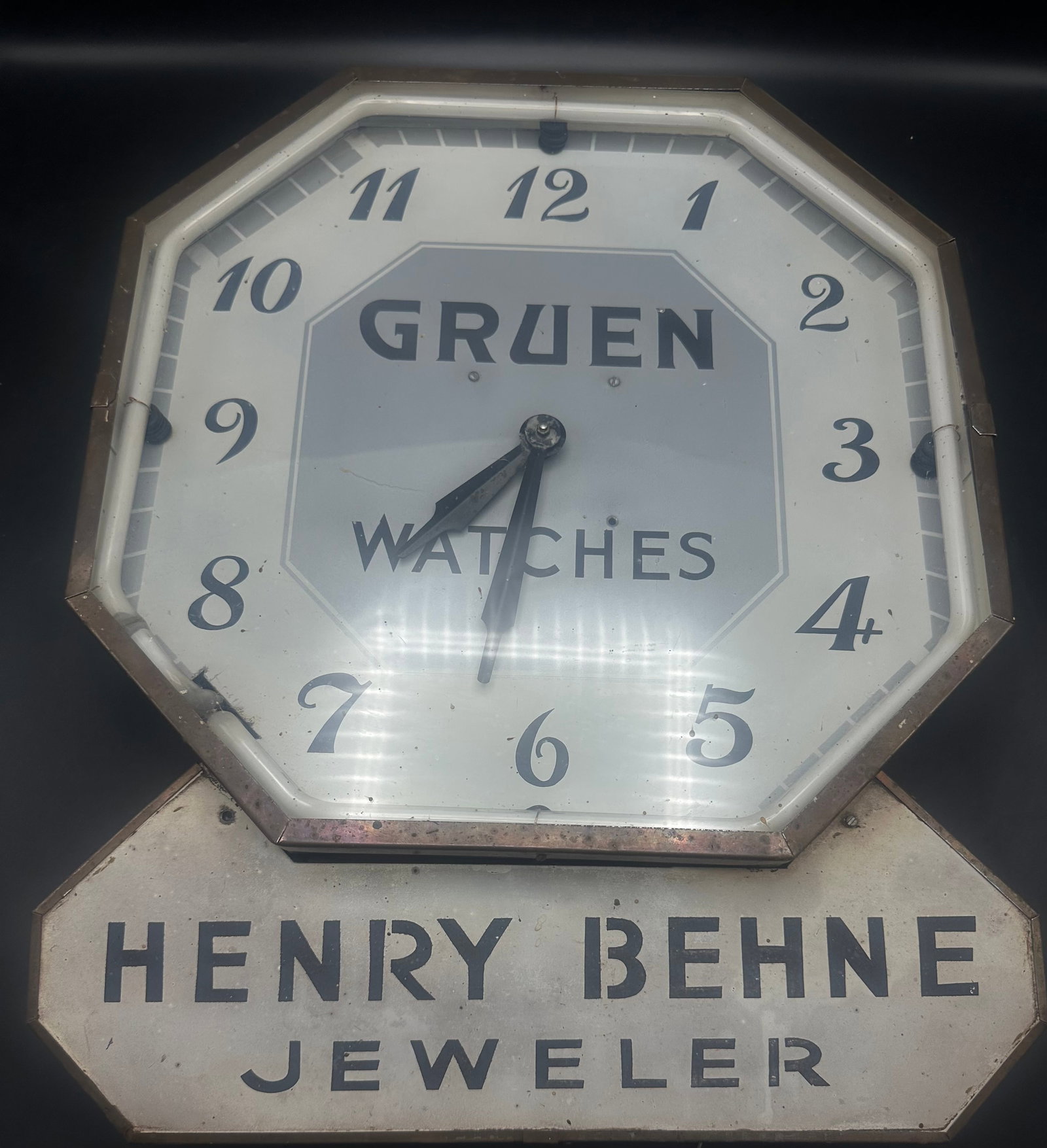Vintage Gruen Watches Neon Advertising Clock – Henry Behne Jeweler (1 of 16)