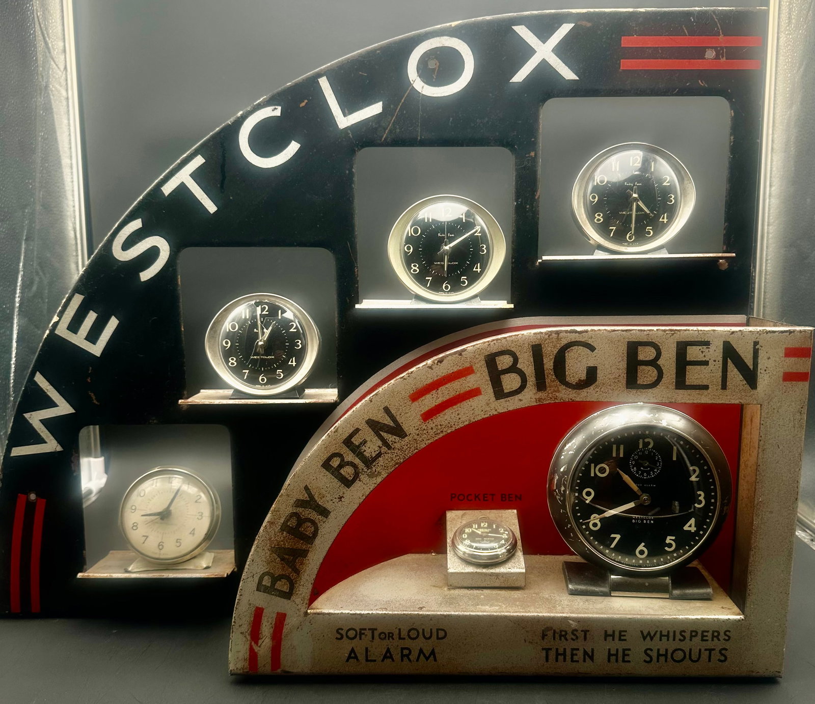 Vintage Westclox Big Ben Baby Ben Alarm Clock Store Displays (1 of 20)