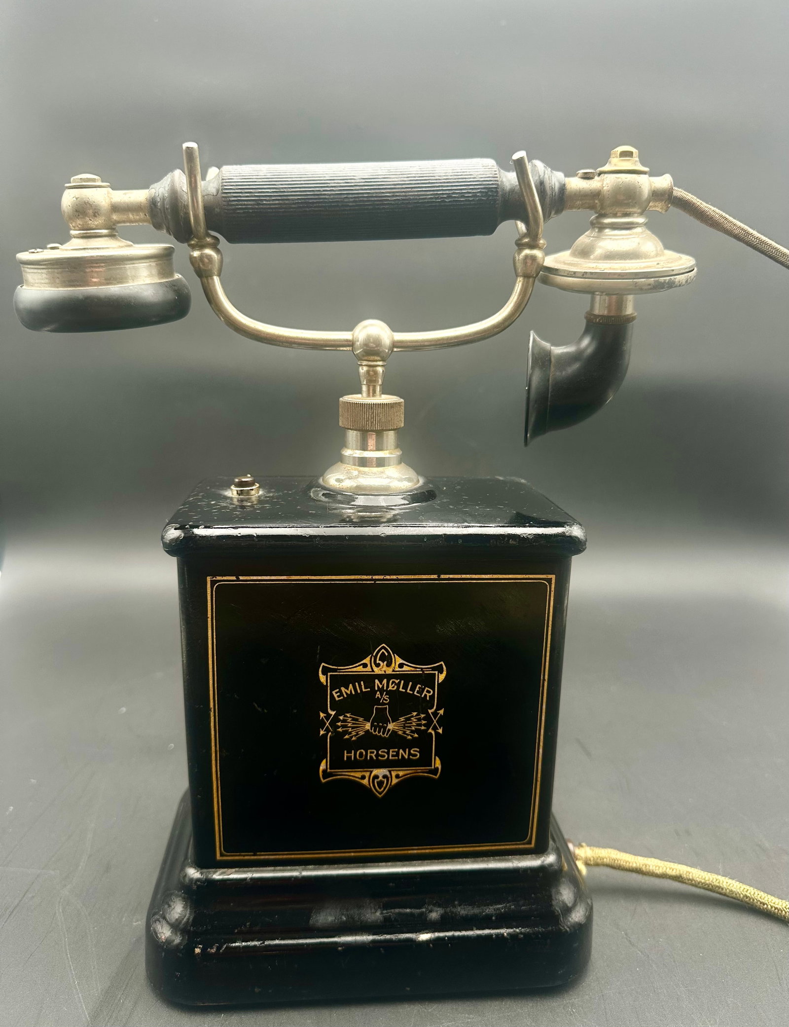 Antique Emil Møller Horsens Danish Candlestick Desk Telephone (1 of 16)