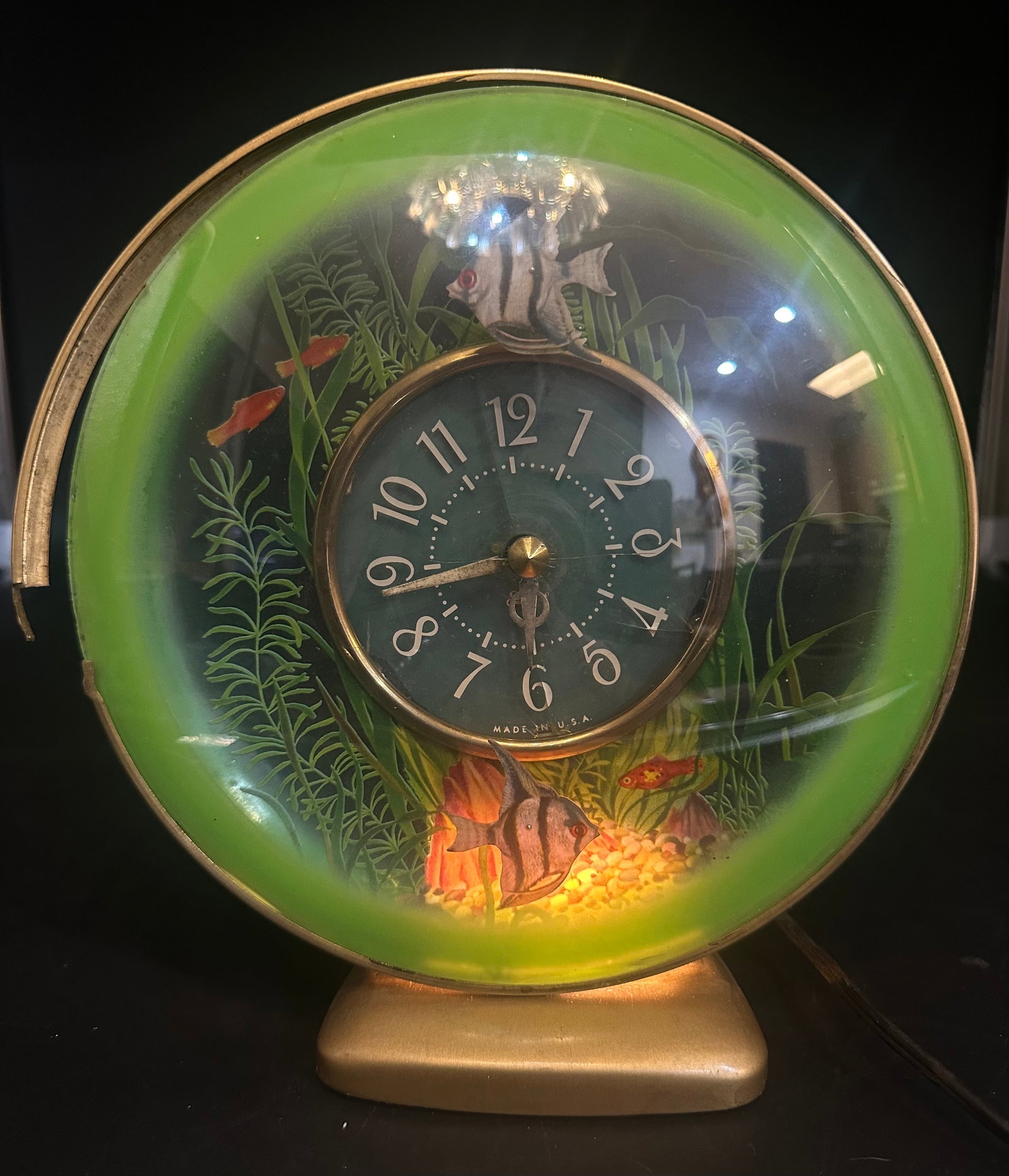 1954 Sessions Aquarius Animated Fish Lighted Electric Clock (1 of 16)