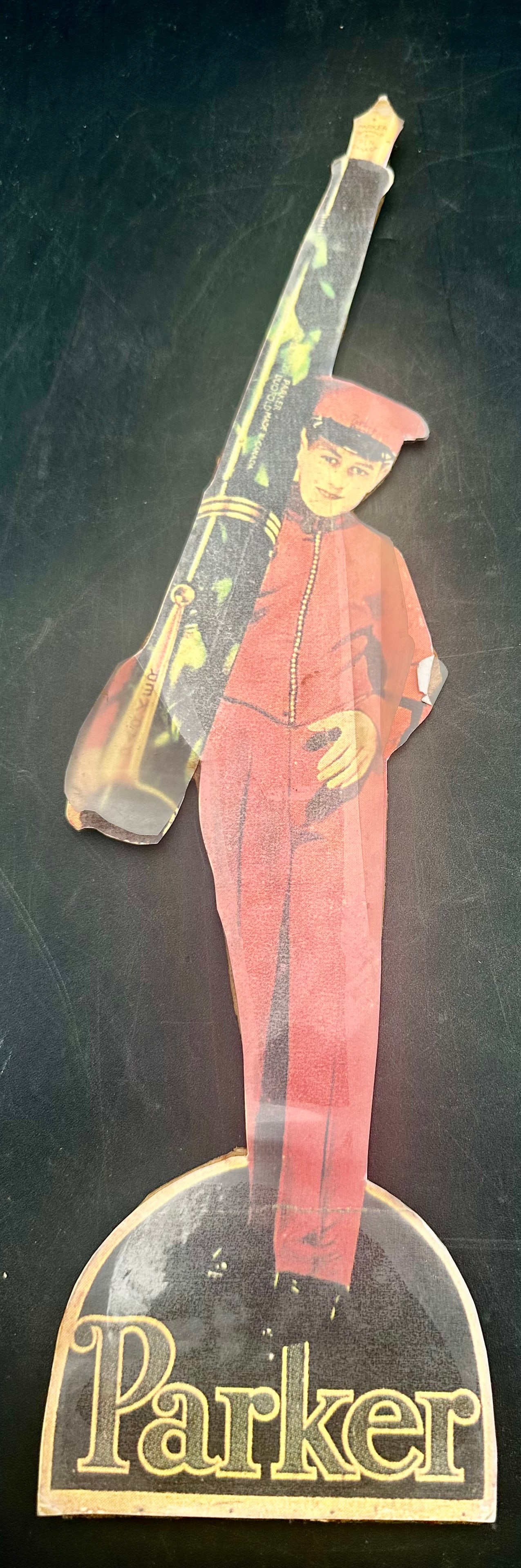 Vintage Parker Fountain Pen Bellhop Cardboard Display (1 of 7)