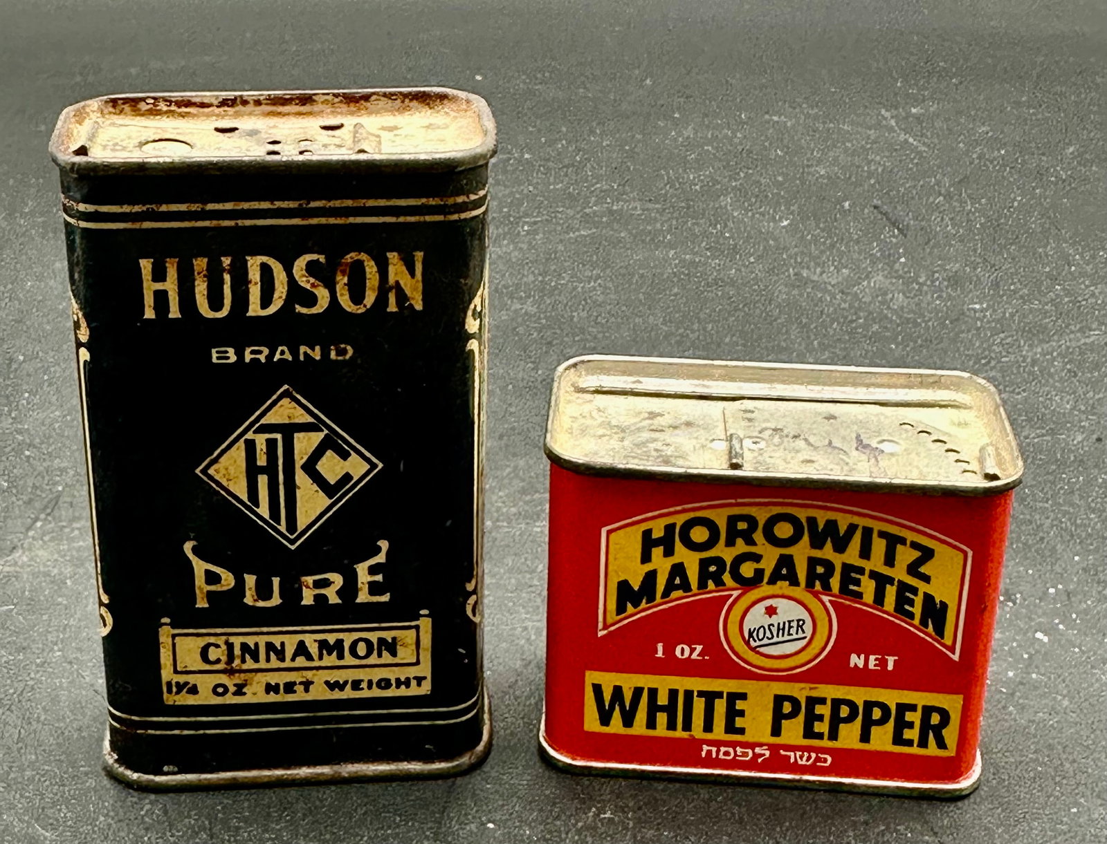 2 Vintage Hudson & Horowitz Margareten Spice Tins (1 of 6)