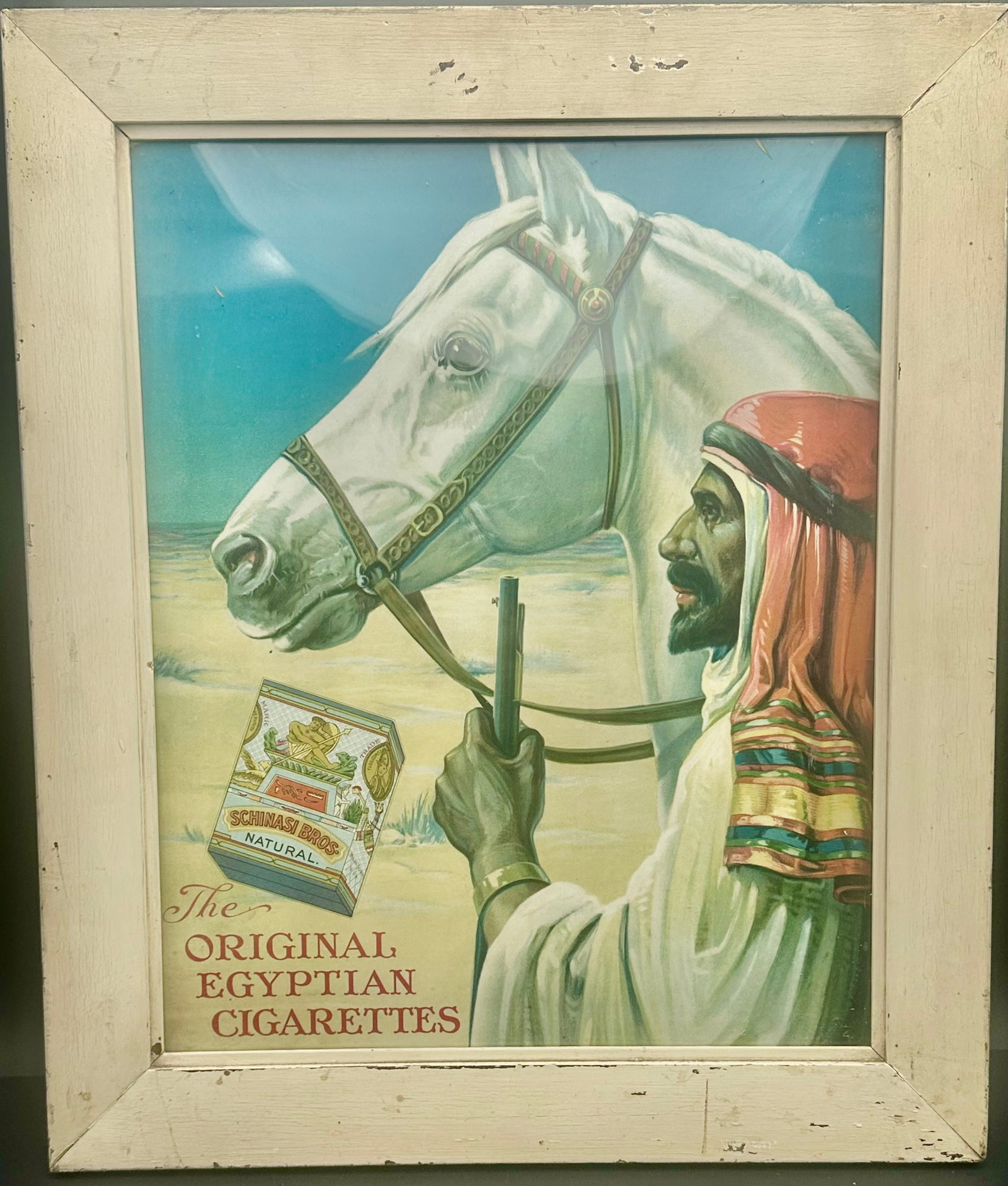 Antique Schinasi Bros. Egyptian Cigarettes Advertising Poster (1 of 10)