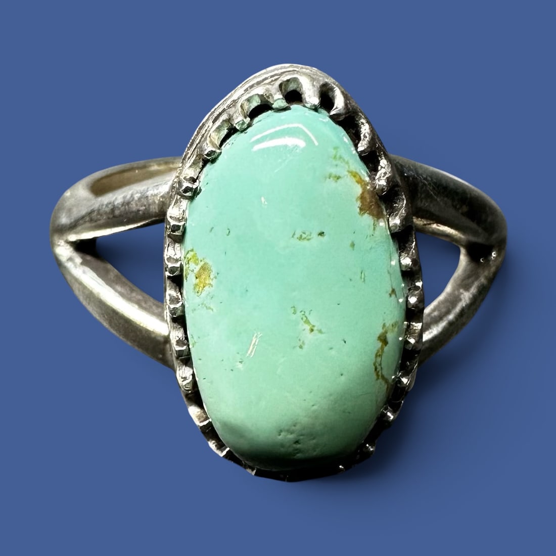 Sz5.5/5g 7"/60g Navajo (Diné) 3Y Sterling Silver Wide Cuff Br Sterling Silver Royston Turquoise: Sz5.5/5g 7"/60g Navajo (Diné) 3Y Sterling Silver Wide Cuff Bracelet Sterling Silver Royston Turquoise Ring:Brand/Model: No hallmark. Unidentified artisan/shop.Manufacturer Location: Not marked.Year P