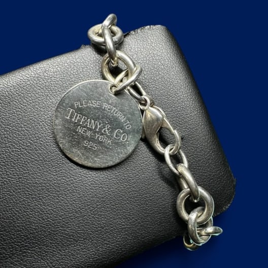 6.5”/38g Tiffany And Co. 925 Sterling Silver Bracelet (1 of 10)