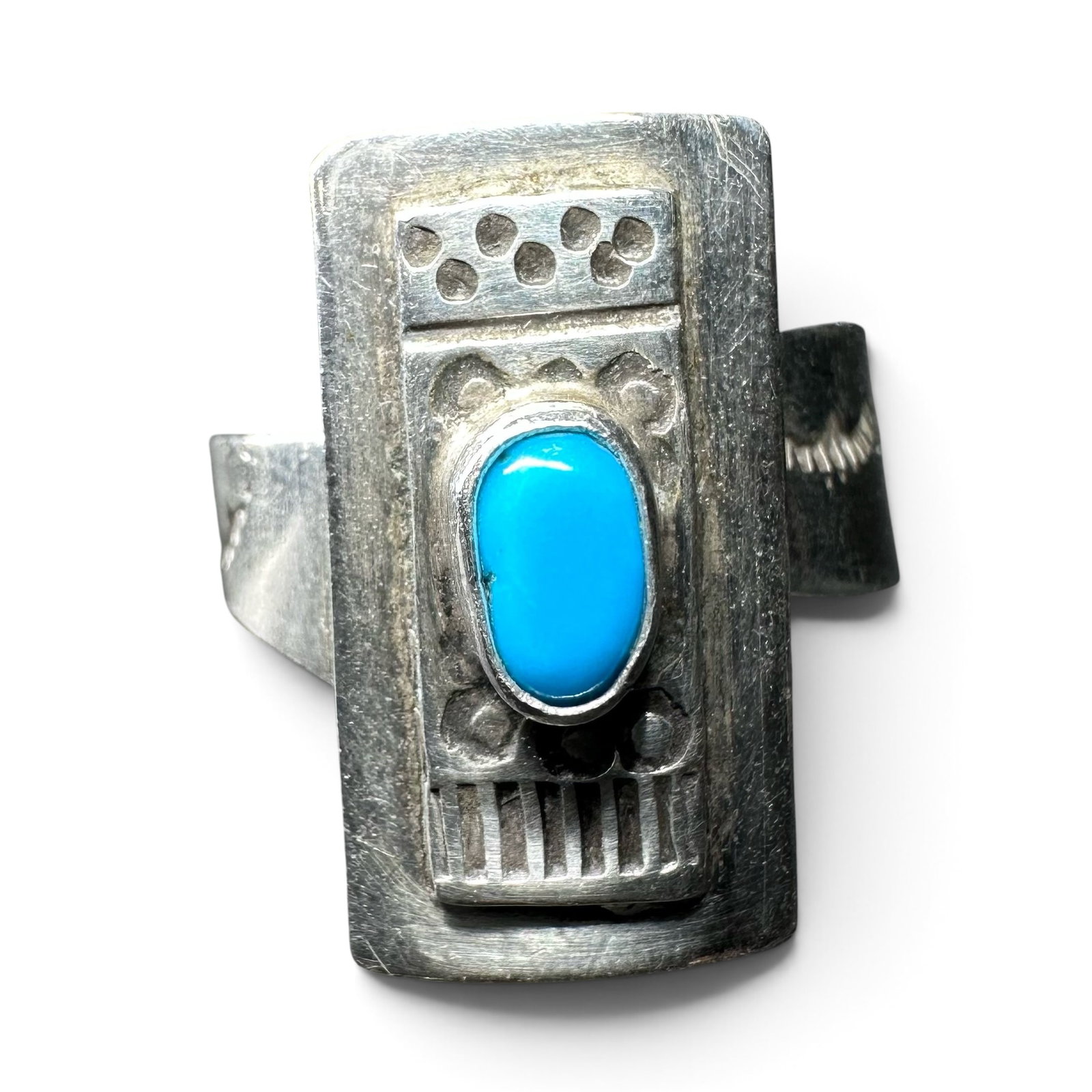 Sz9/7g Julian Nez Navajo (Diné) Sterling Silver Sleeping Beauty Turquoise Ring: Sz9/7g Julian Nez Navajo (Diné) Sterling Silver Sleeping Beauty Turquoise Ring:Brand/Model: Julian Nez. Navajo (Diné) artisan. Hallmarked “J NEZ.”Manufacturer Location: Southwestern United S