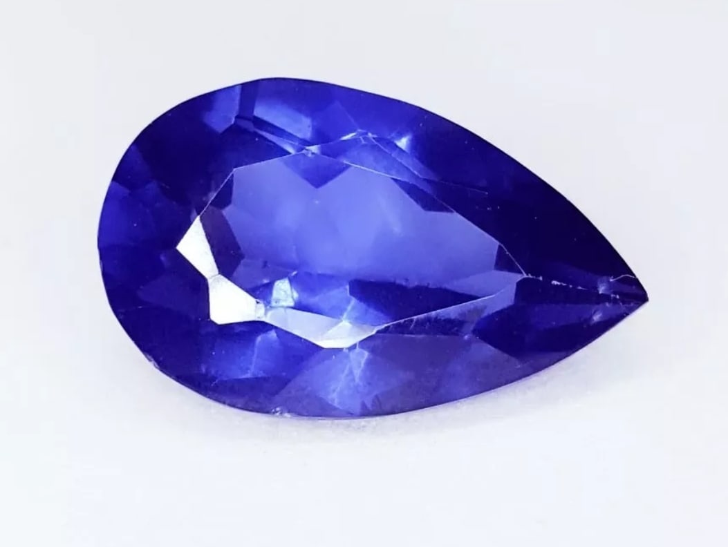 Natural Tanzanite Loose Gemstone 8.62 Ct Blue Pear Cut Tanzanite (1 of 2)