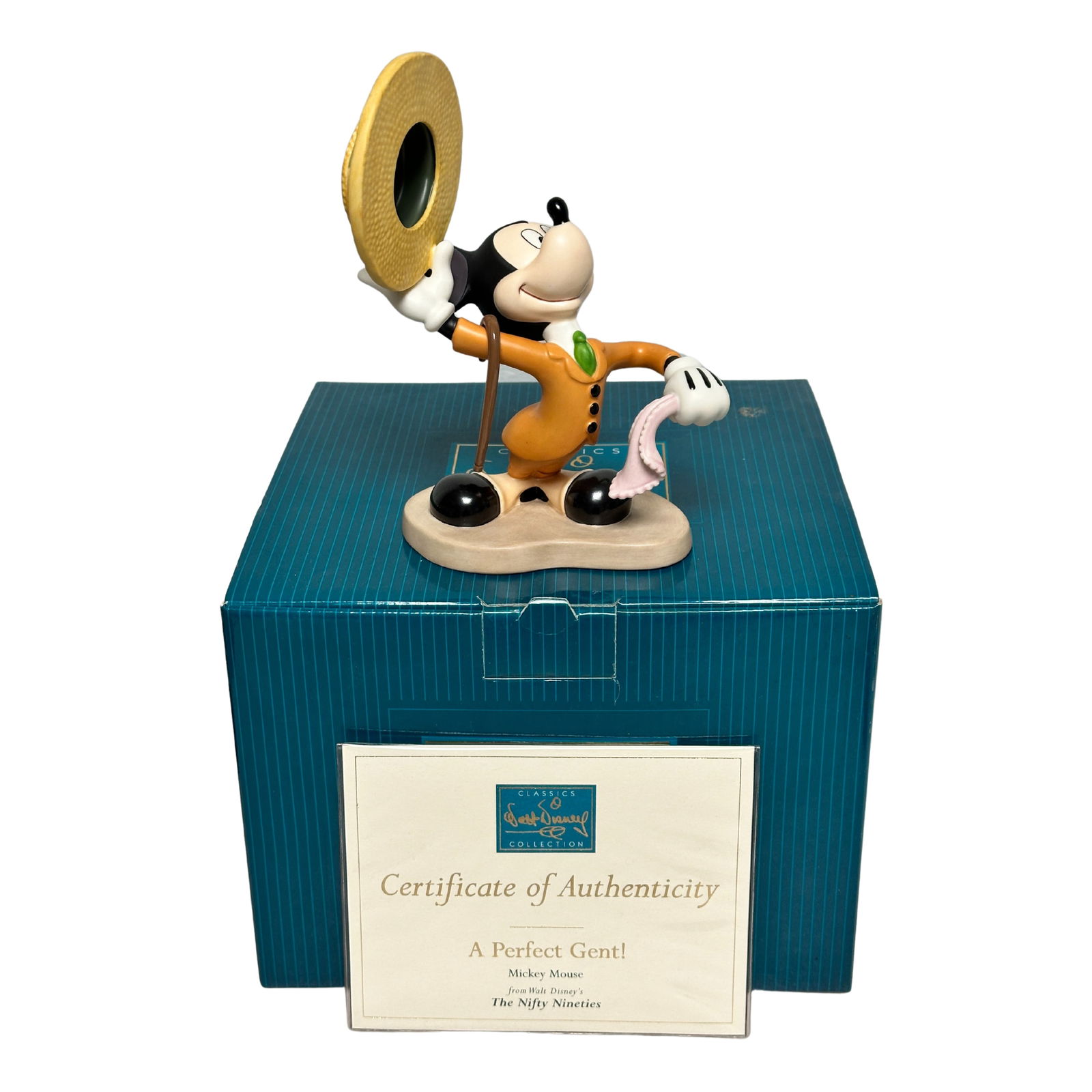 Disney WDCC The Nifty Nineties Mickey Mouse "A Perfect Gent!" Figurine (1 of 4)